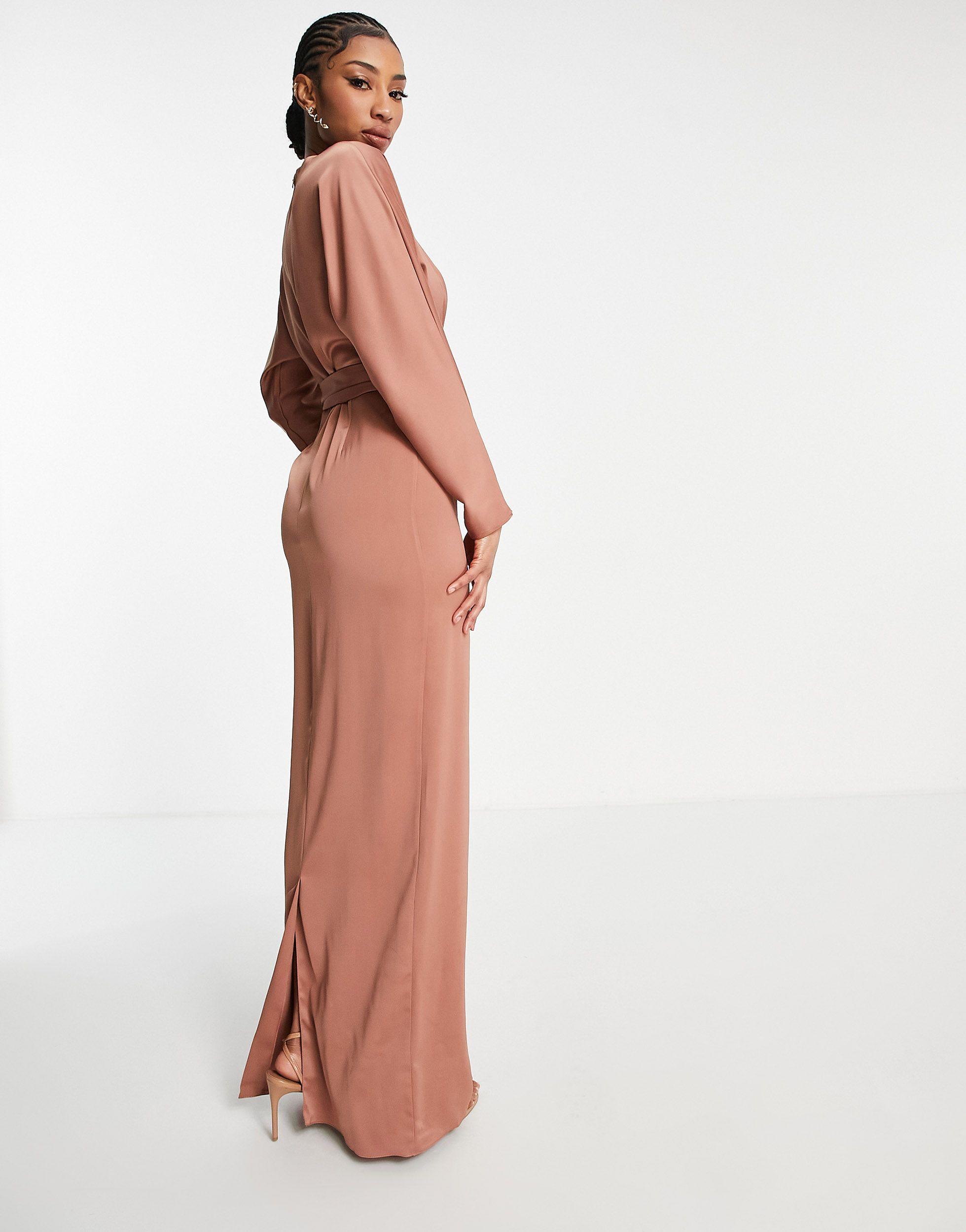 ASOS Asos Design Tall Satin Maxi Dress 