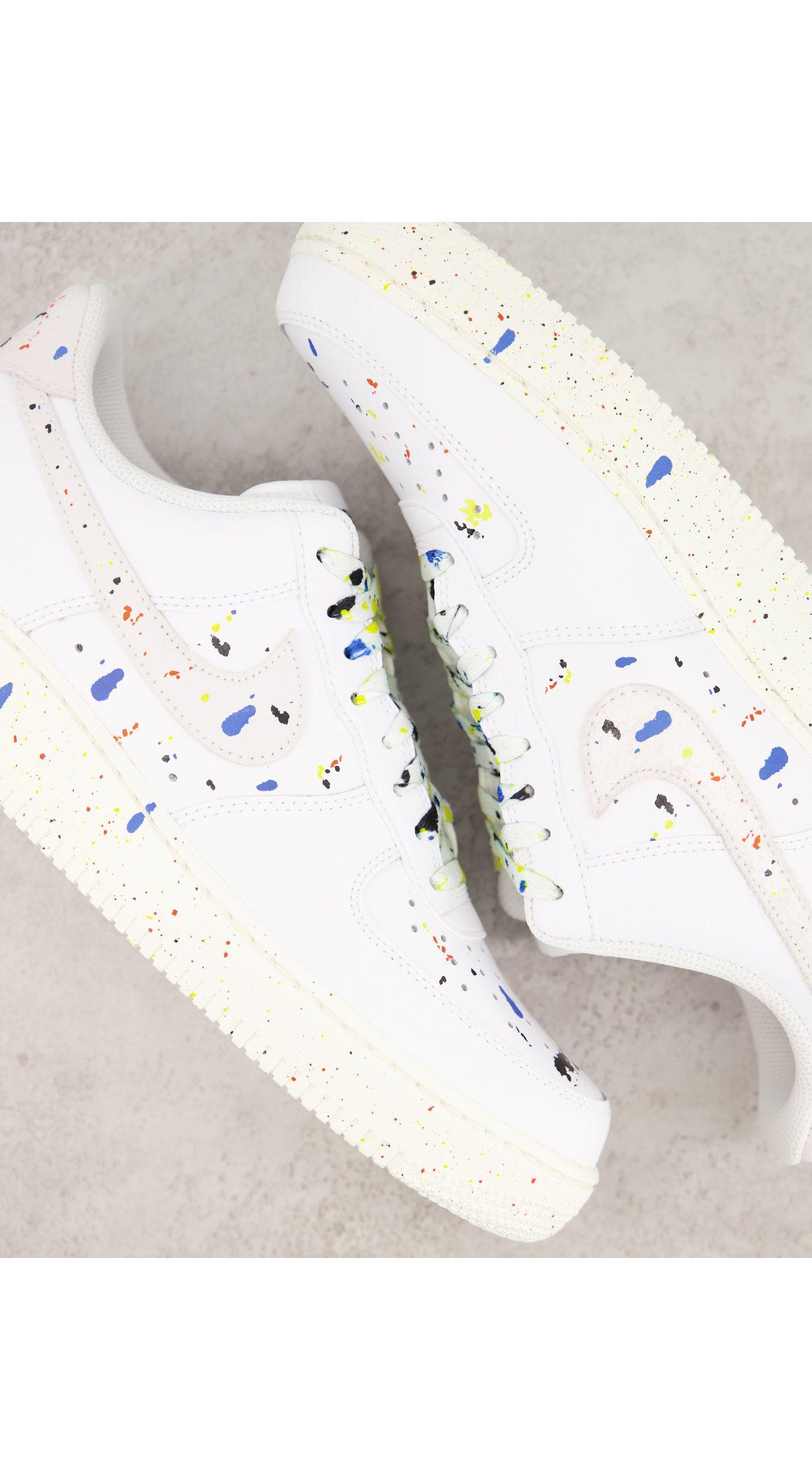 Nike Rubber Air Force 1 '07 Lv8 Bb Paint Splatter Trainers in White for Men  - Lyst