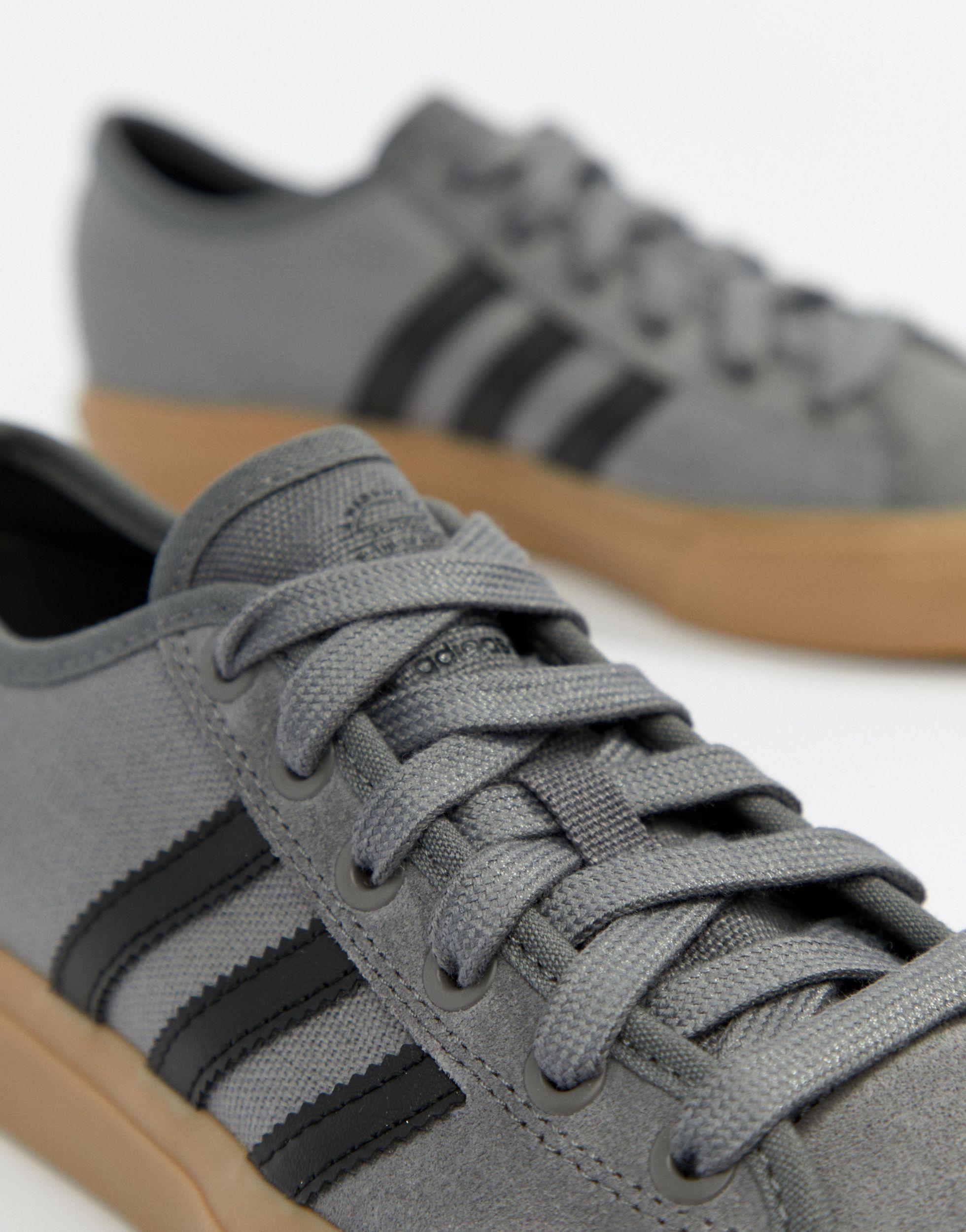 adidas Originals Adidas Skate Boarding Matchcourt Rx Sneakers With Gum Sole  in Gray - Lyst