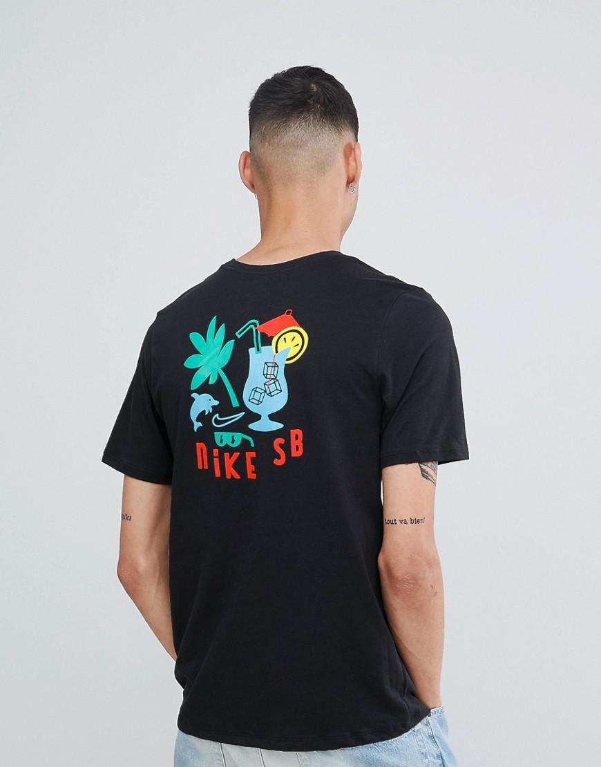 Nike T-shirt With Tropical Back Print In Black 911940-010 for Men | Lyst  Australia