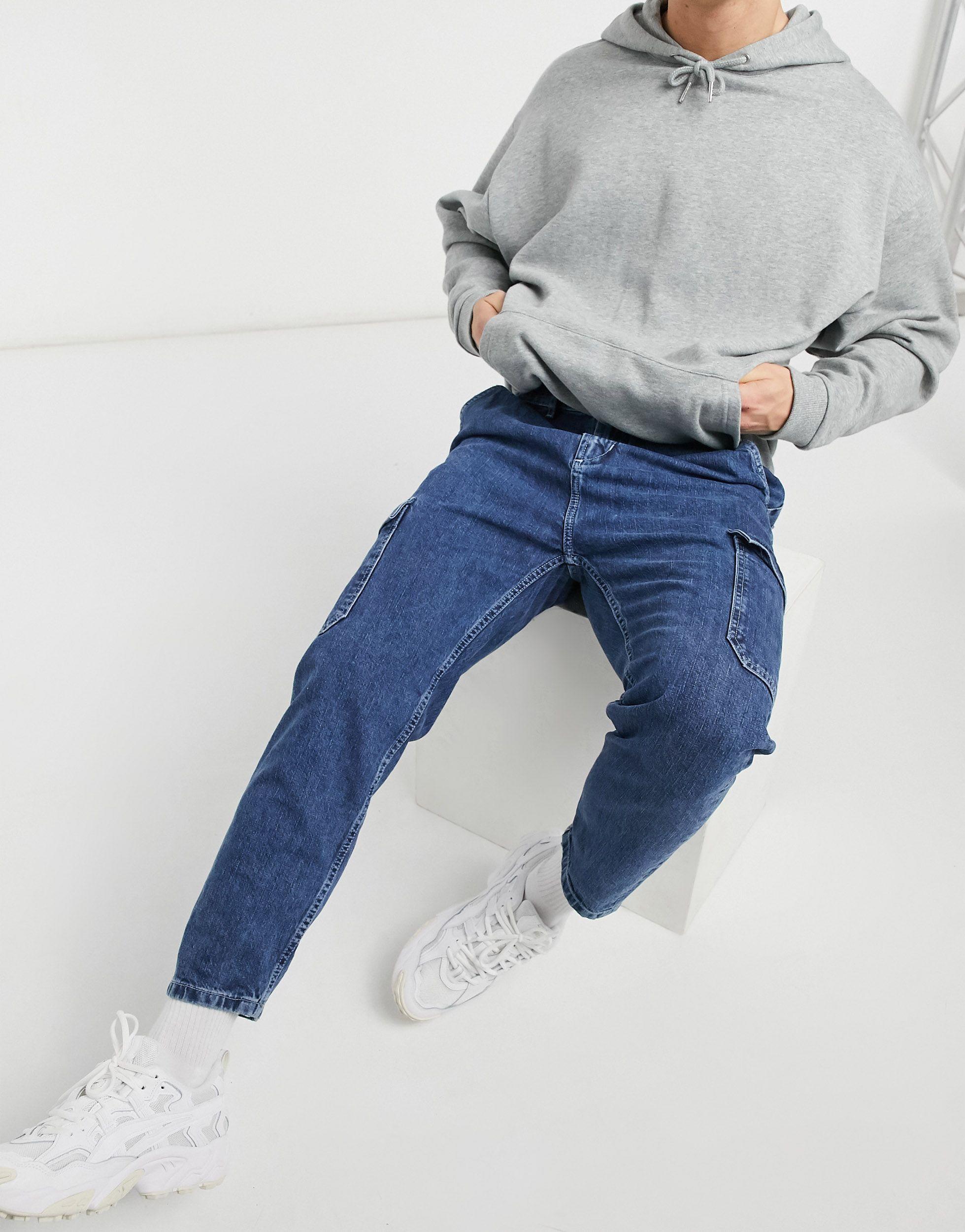 Blue 46                  EU discount 70% Pull&Bear straight jeans MEN FASHION Jeans Worn-in 
