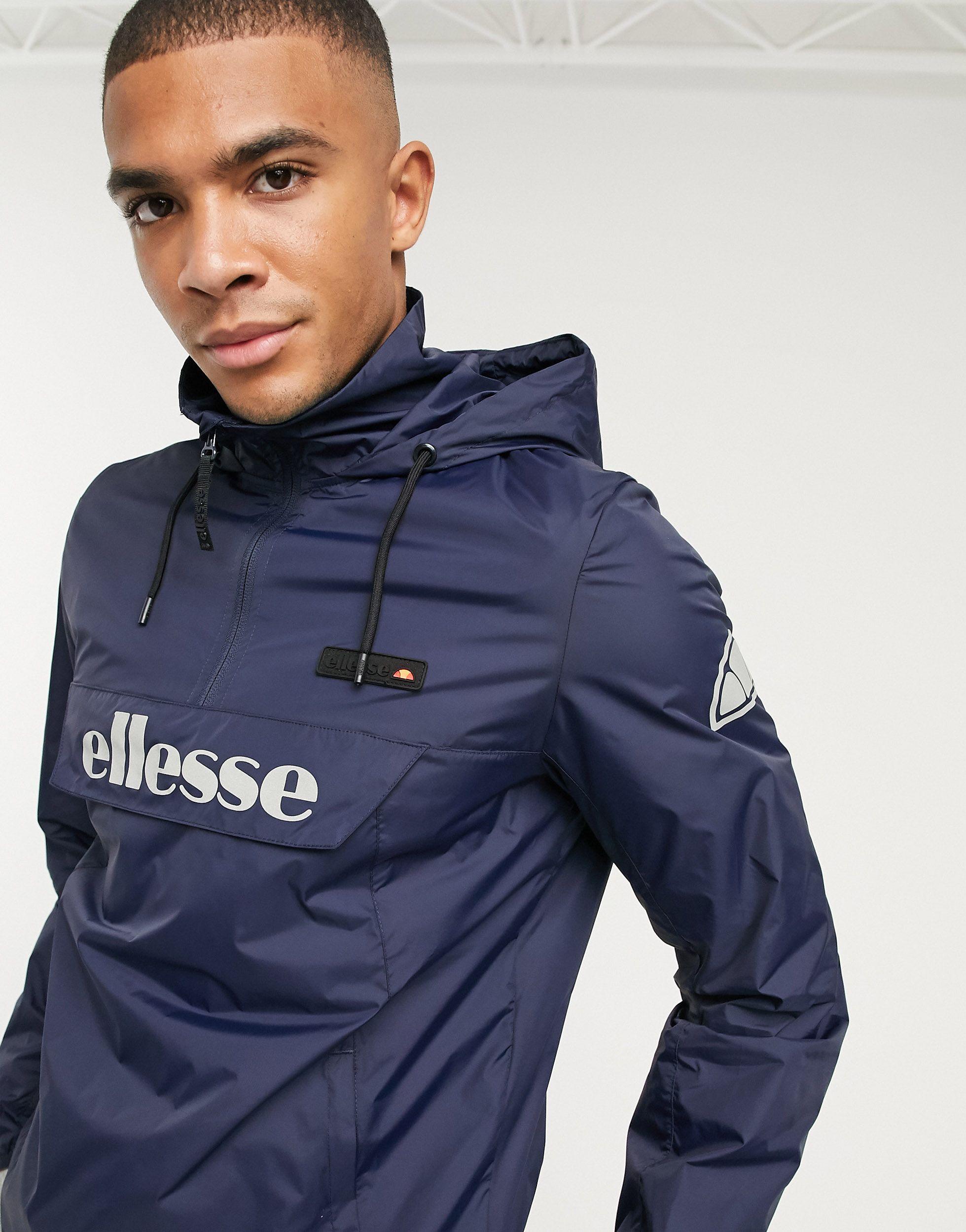 Ellesse Ion Overhead Jacket With Reflective Logo in Navy (Blue) for Men |  Lyst