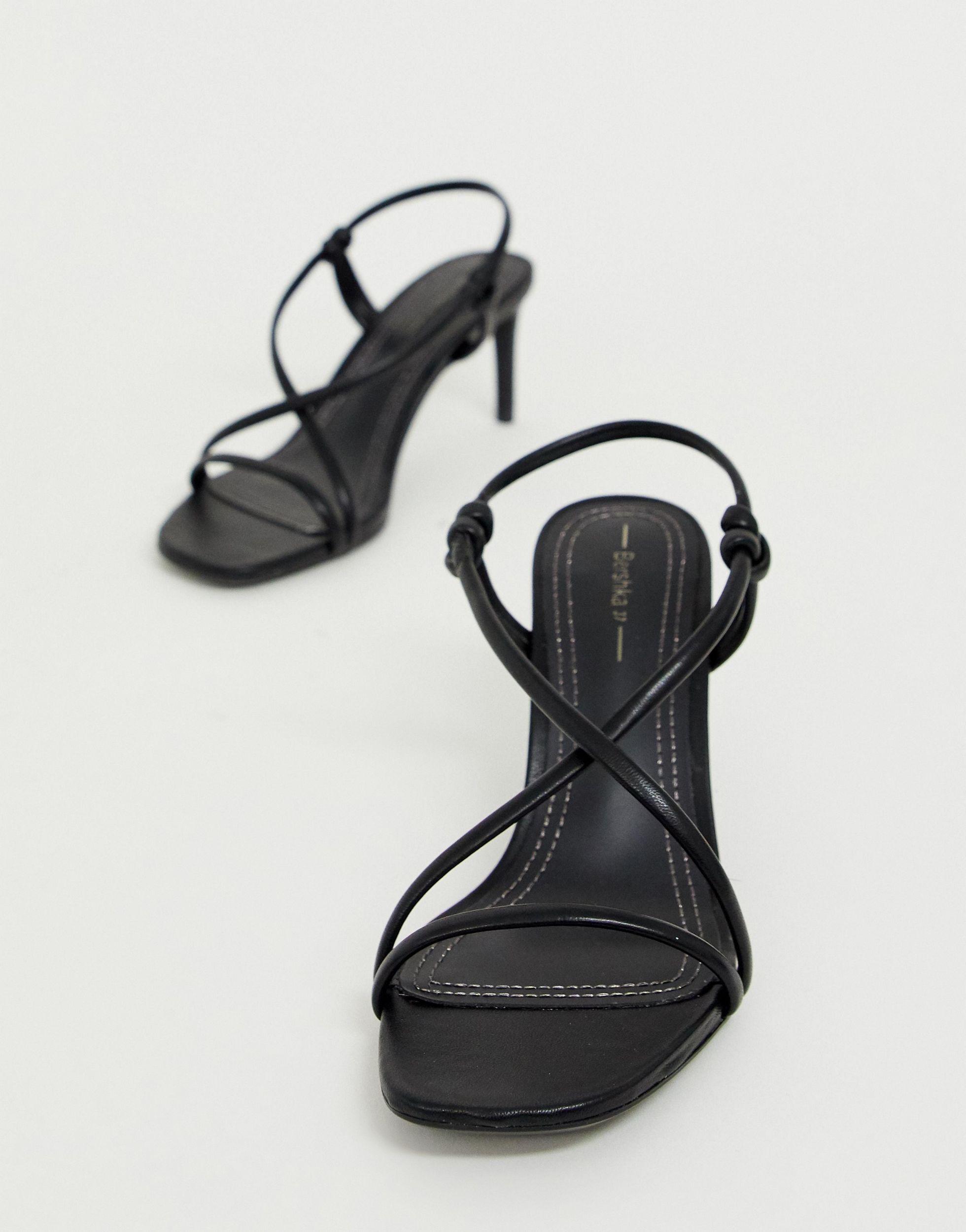 Sandalias con Bershka de color Negro | Lyst