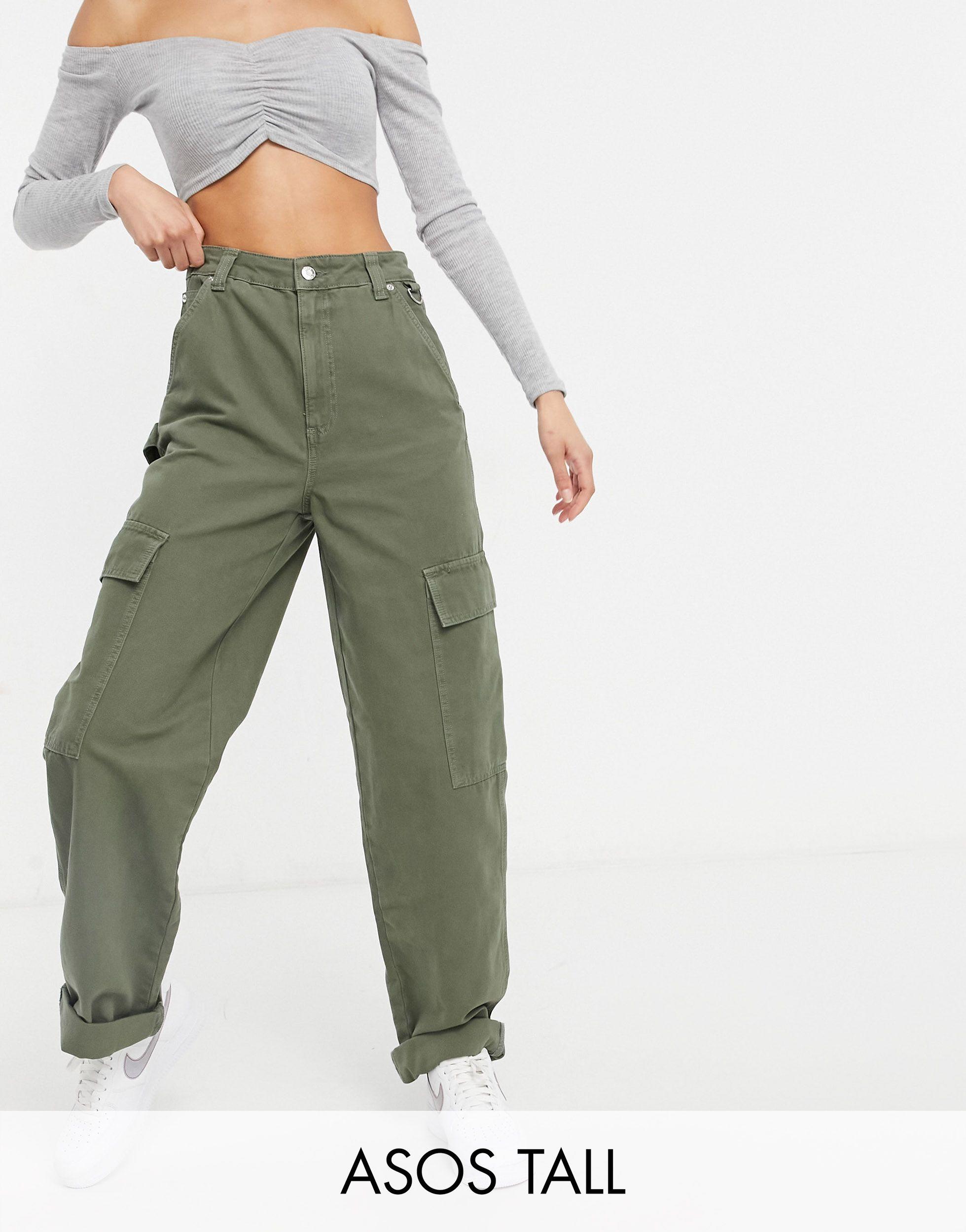 Asos design tall - pantalon cargo avec poches fonctionnelles - kaki ASOS en  coloris Vert | Lyst