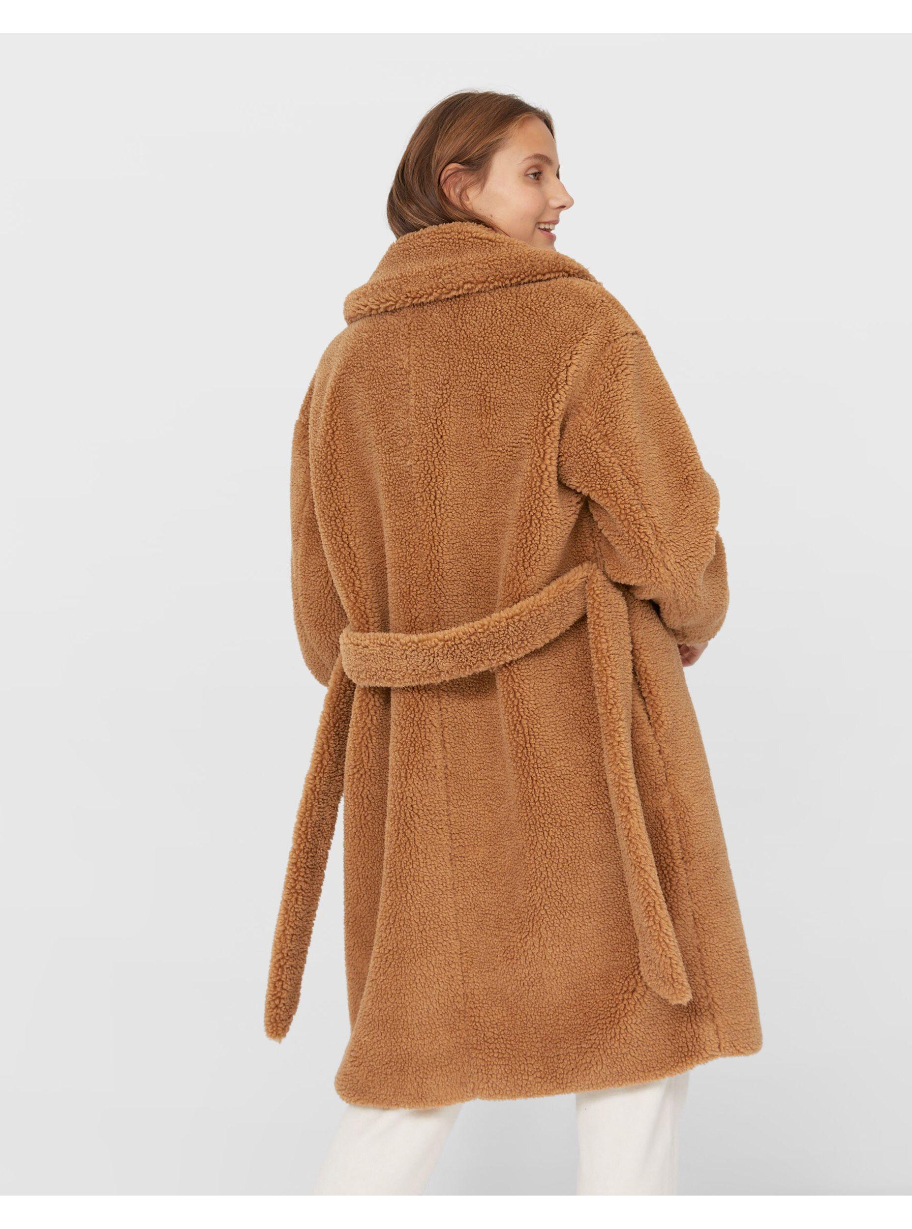 teddy coat stradivarius