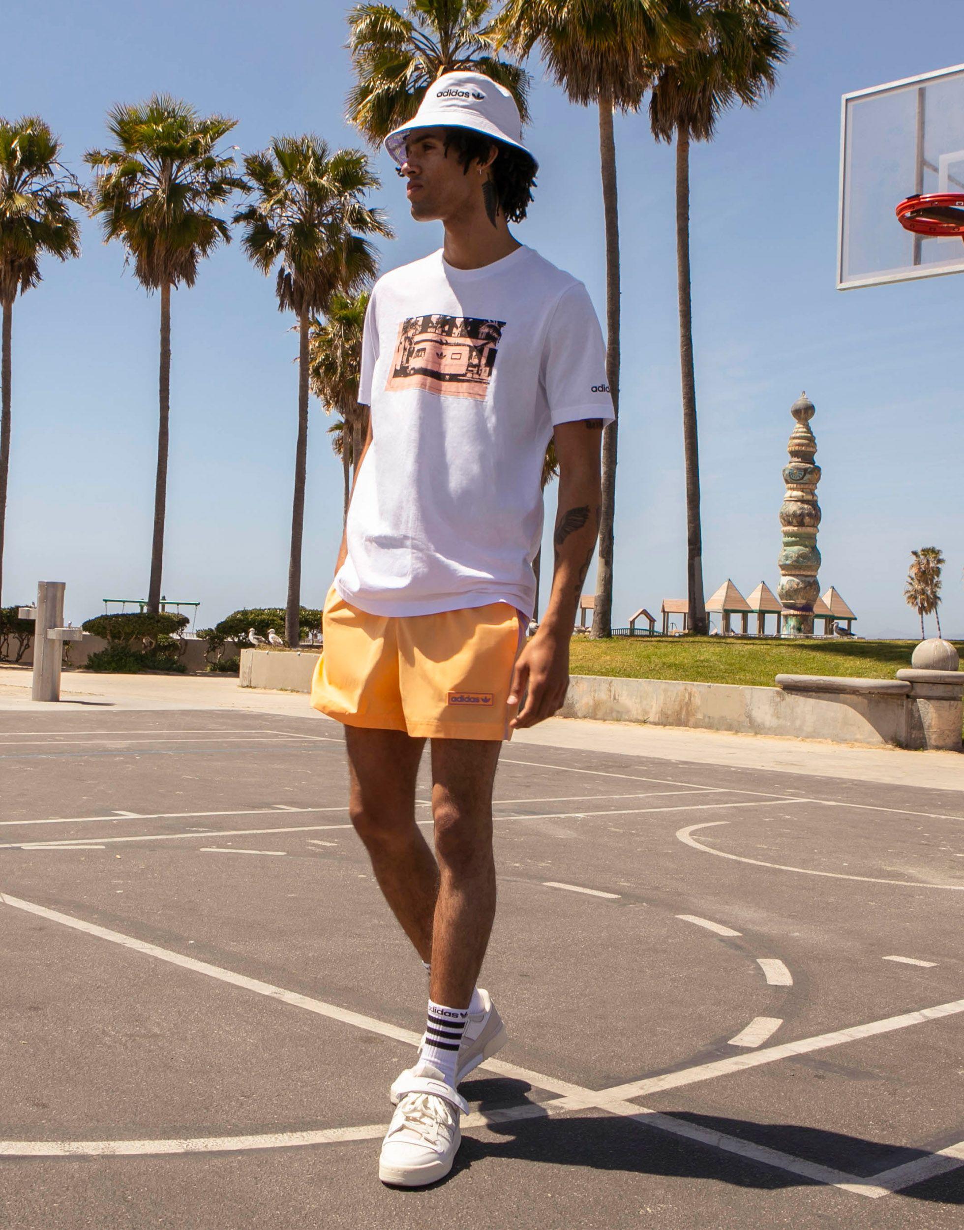 adidas Originals 'summer Club' Oversized T-shirt With Campervan Graphic White for Men | Lyst