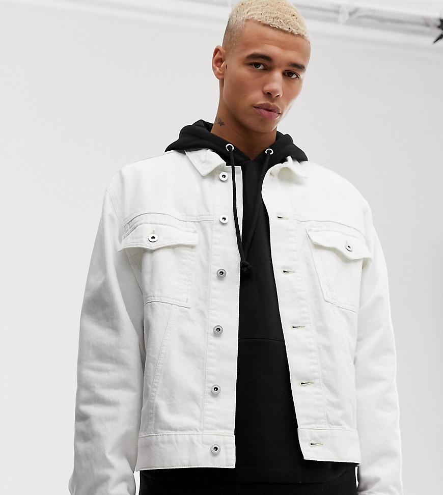 Collusion Denim Jacket In White in White for Men - Lyst