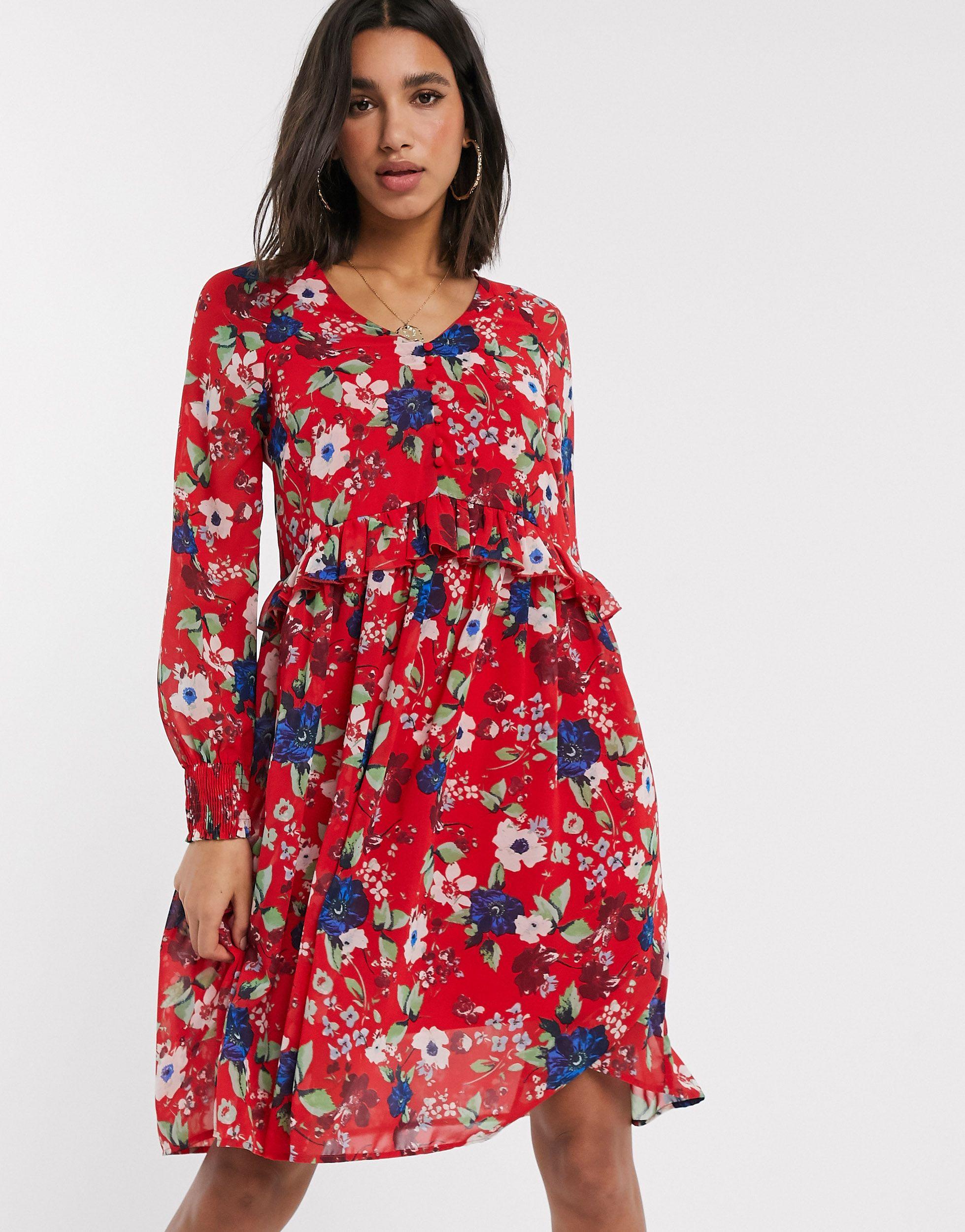 robe fleurie vero moda