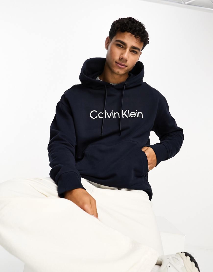 Calvin Klein Sudadera Negra Espalda Sudadera Azul Marino Con