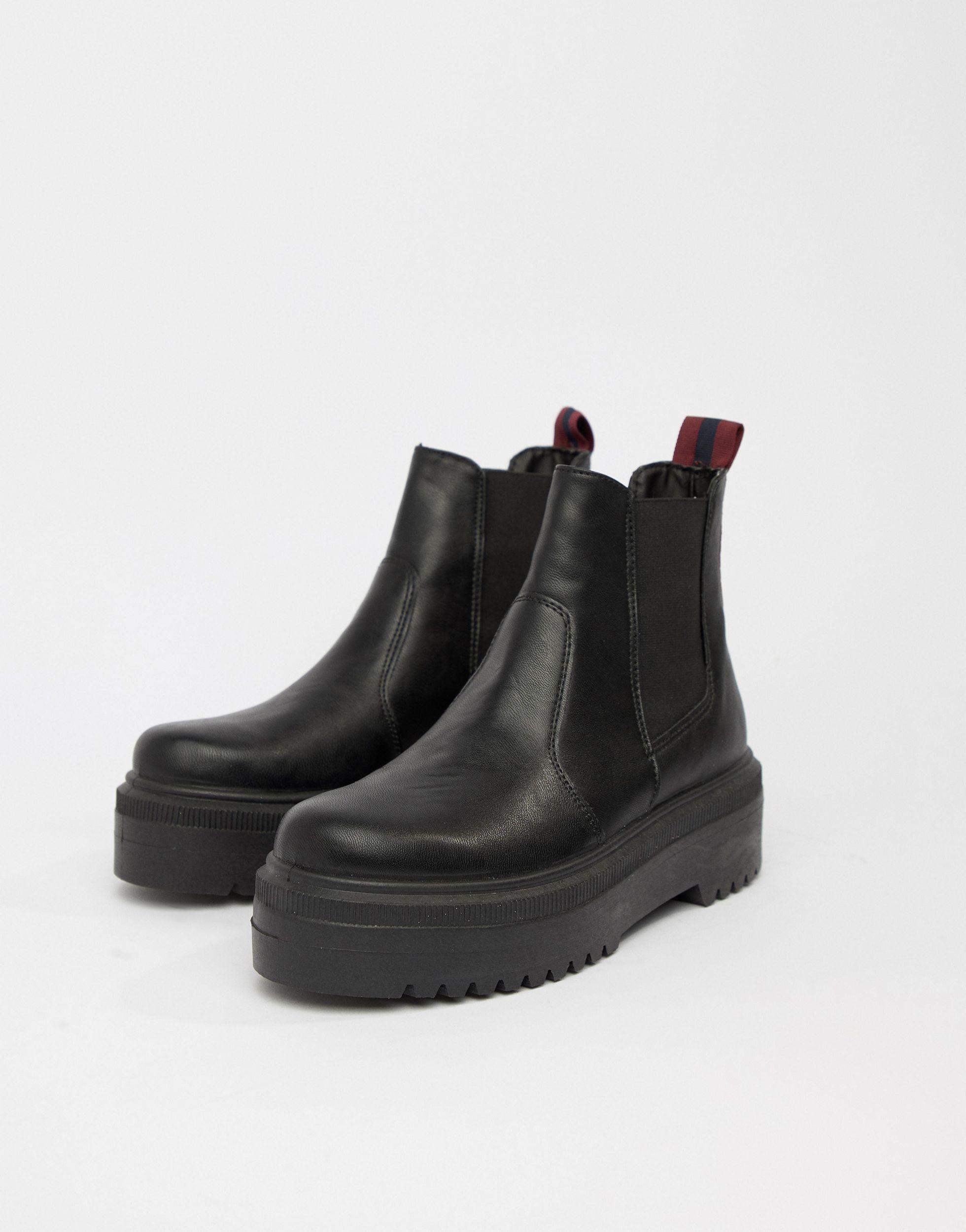 asos design agnes chunky chelsea boots