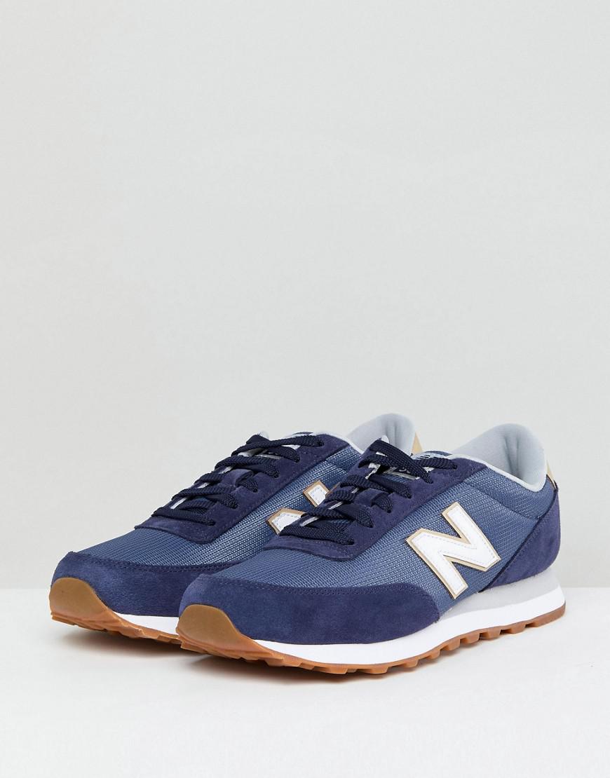 new balance 501 trainers in blue