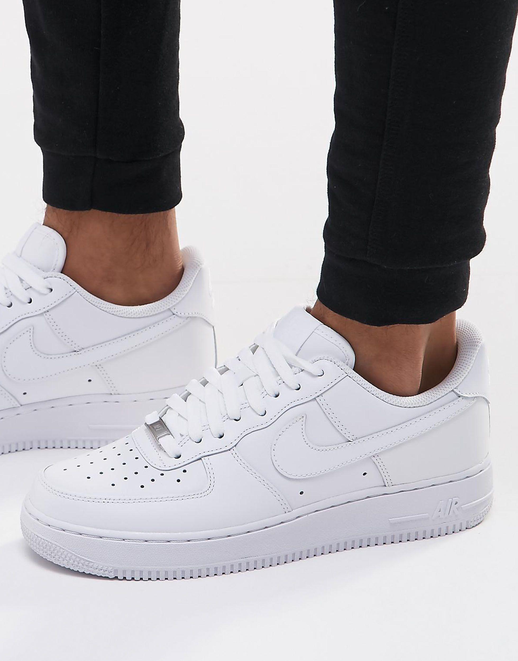white air force ones low top mens