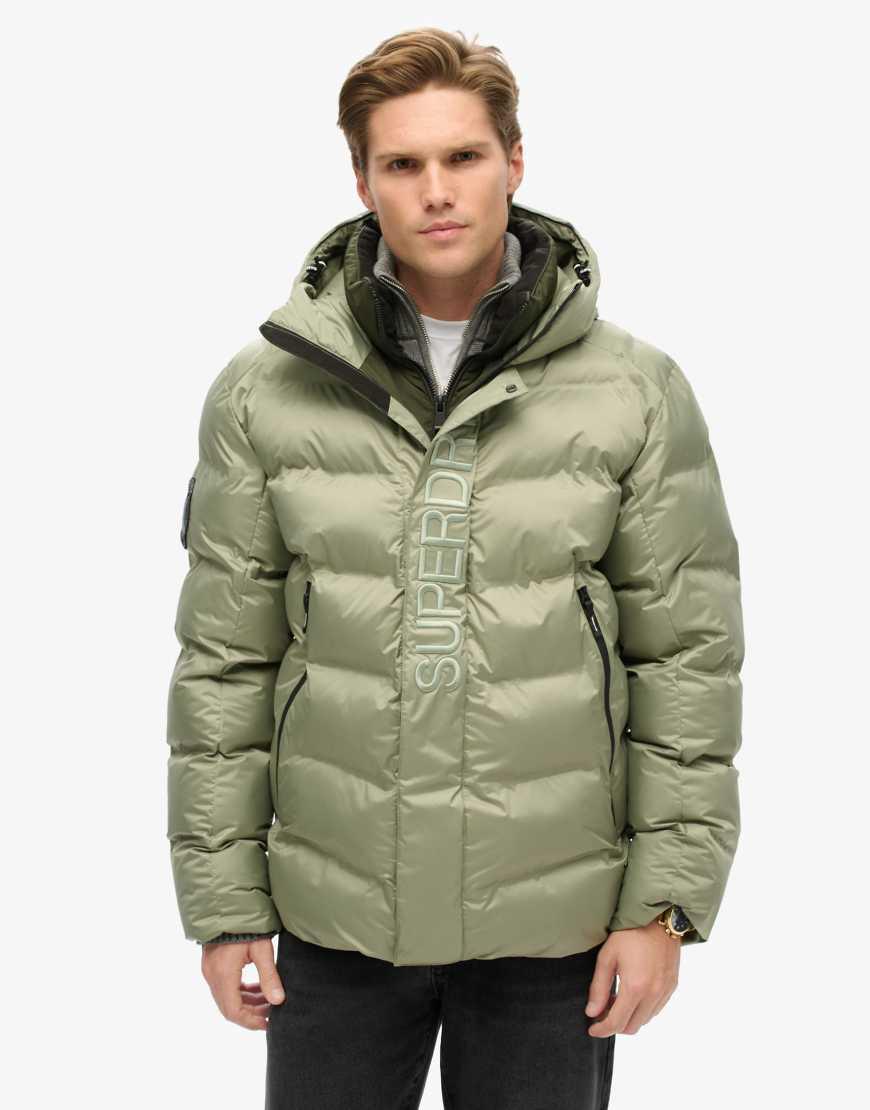 Jacket Metallic Jacken Superdry Puffer Jacke Superdry Jacke Metallic  Superdry Hooded City