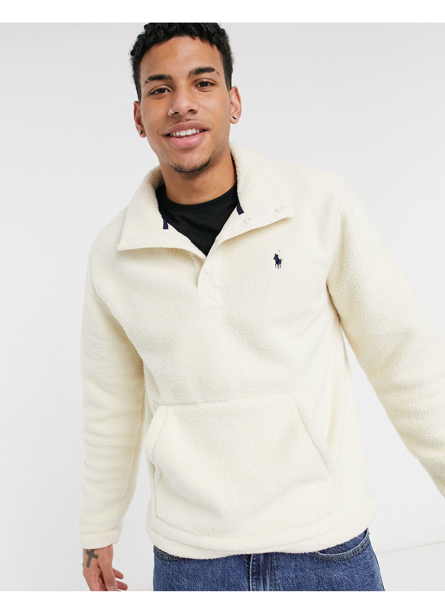 Sudadera Polo Ralph Lauren básica blanca de mujer