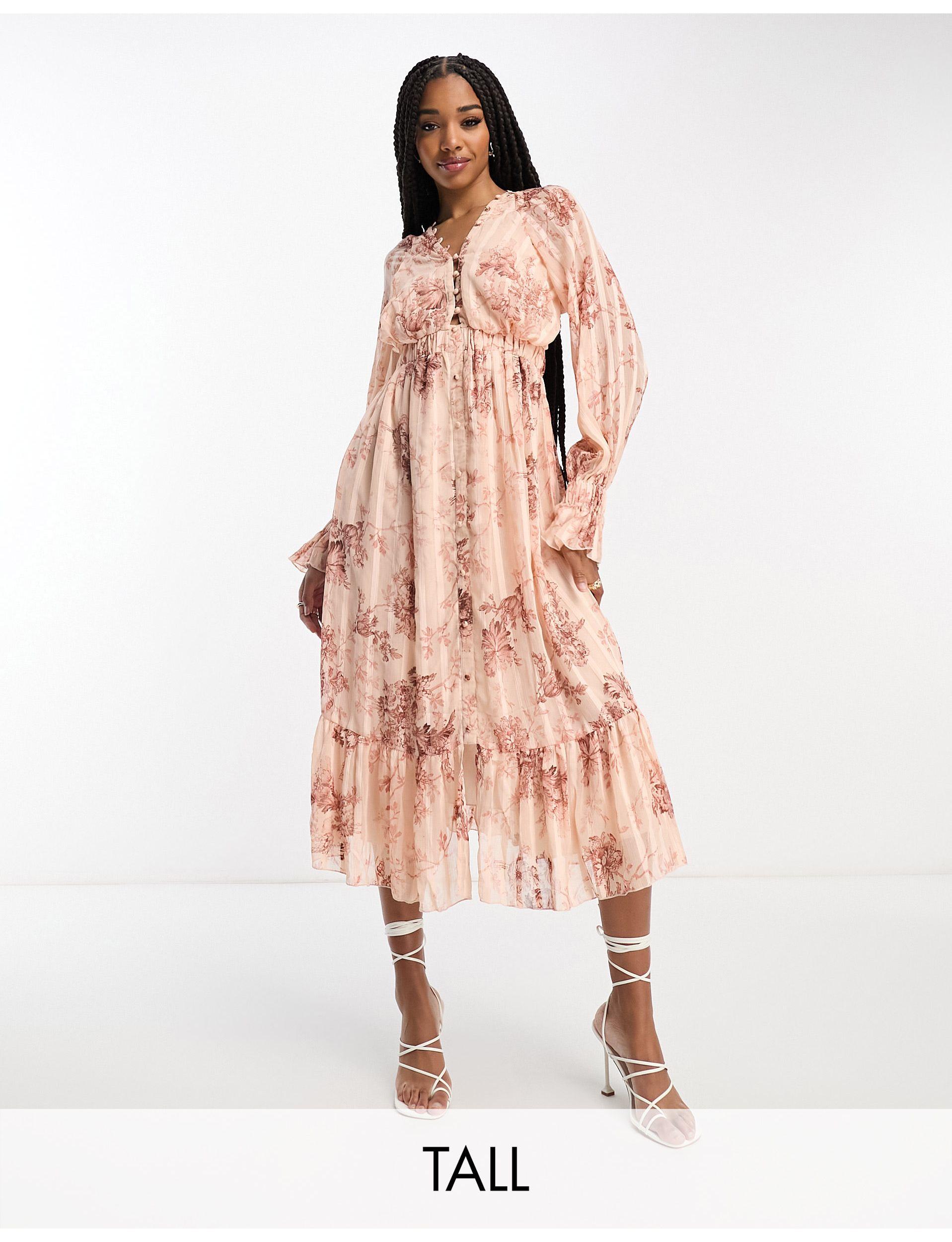 tall button dress