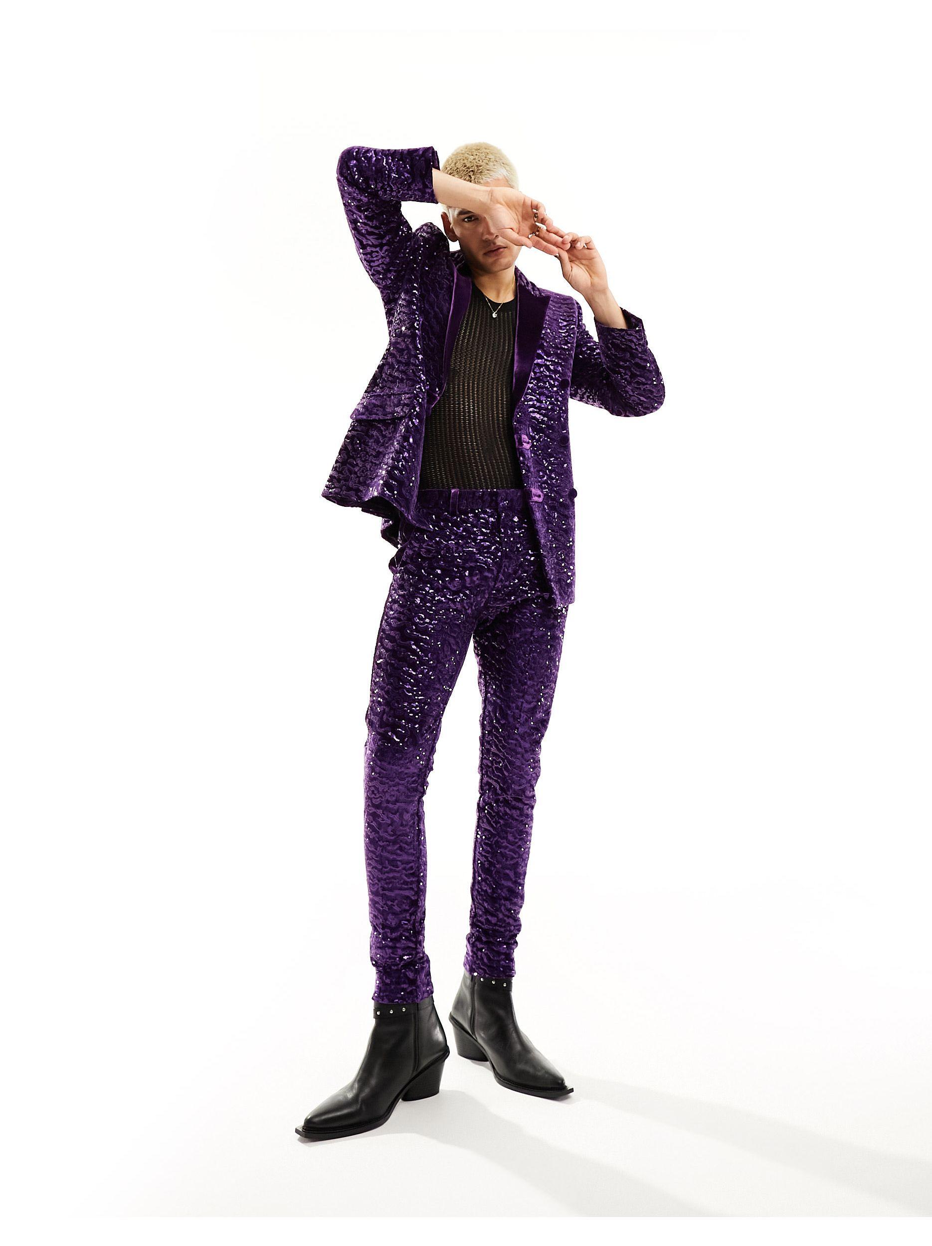 Sequin suit asos clearance