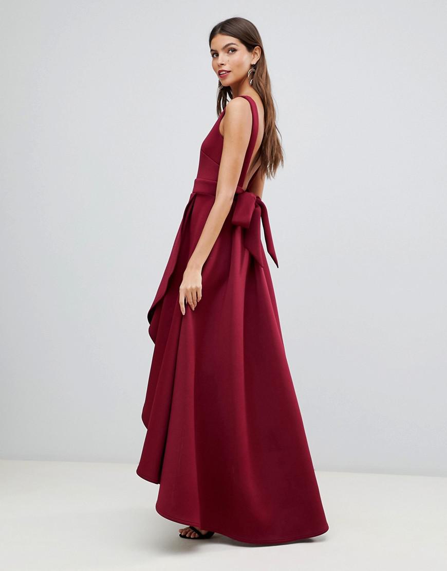 high low scuba dress