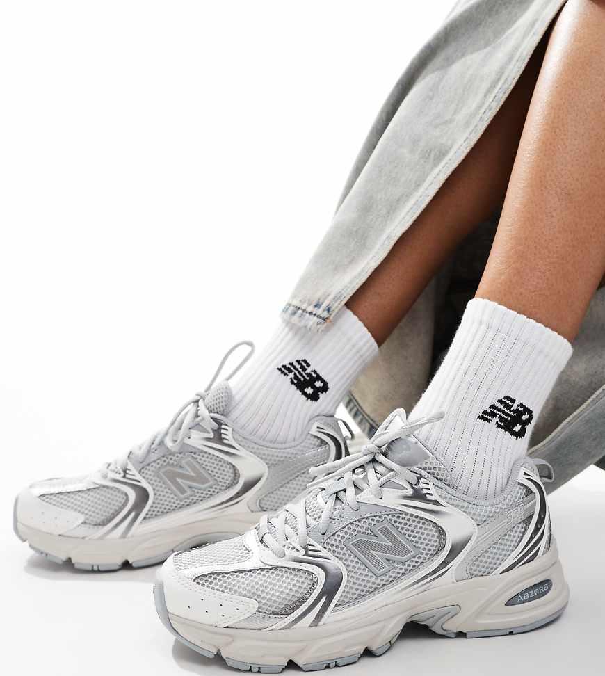 Zapatillas De Deporte Metalizado 530 Exclusivas En Asos De New