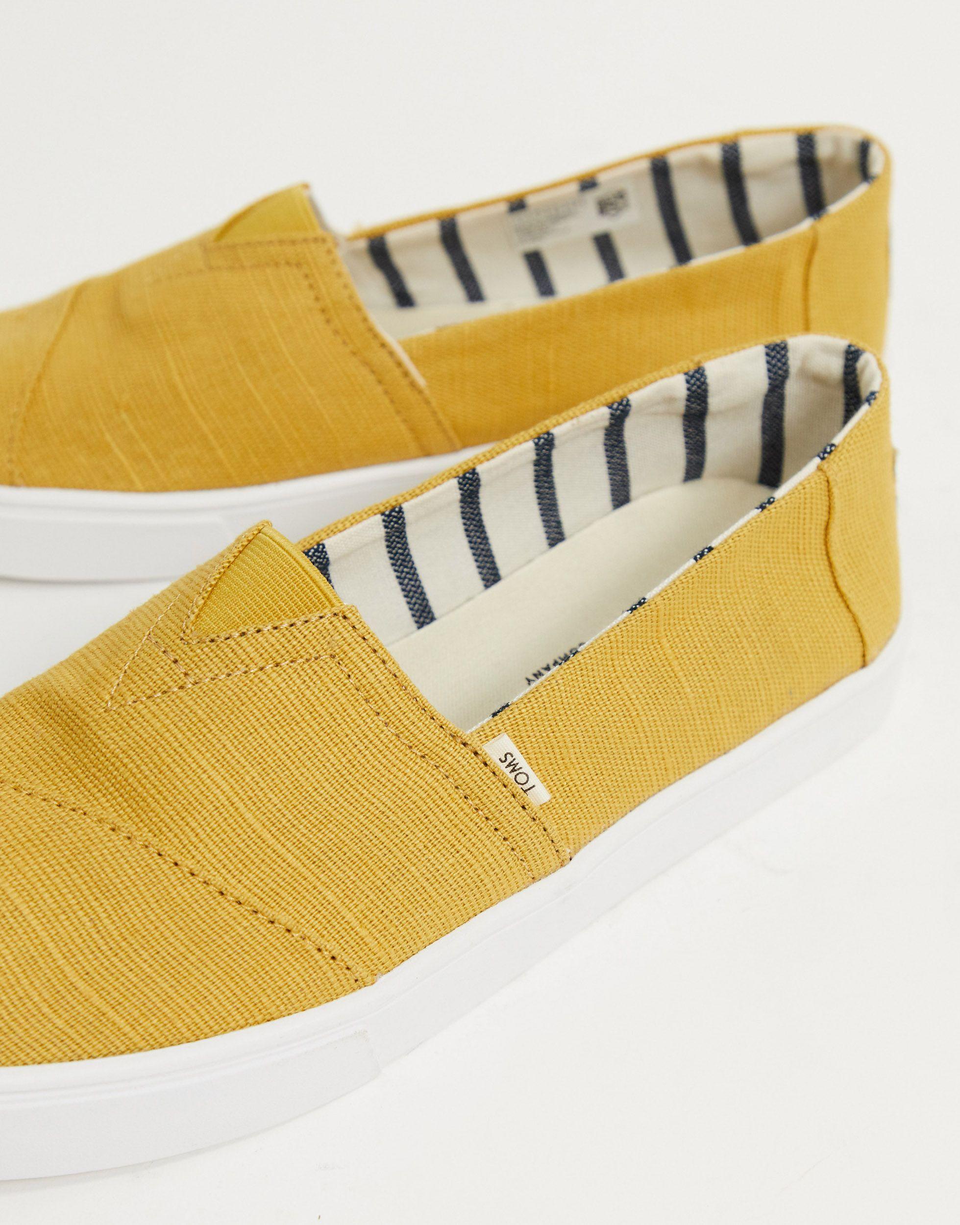 TOMS Rubber Alpargata - Espadrilles Met Cupzool in het Geel voor heren -  Lyst
