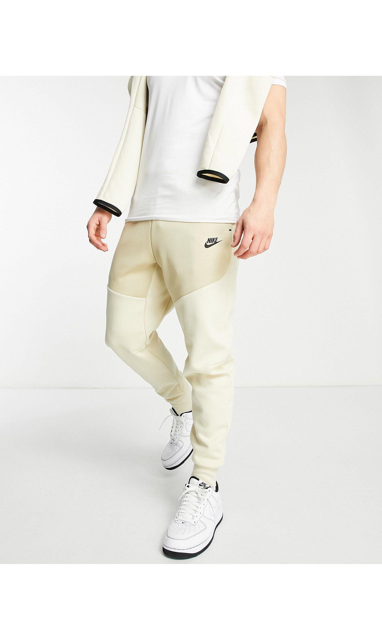 Nike Tech Fleece joggingbroek in het Naturel voor heren | Lyst NL