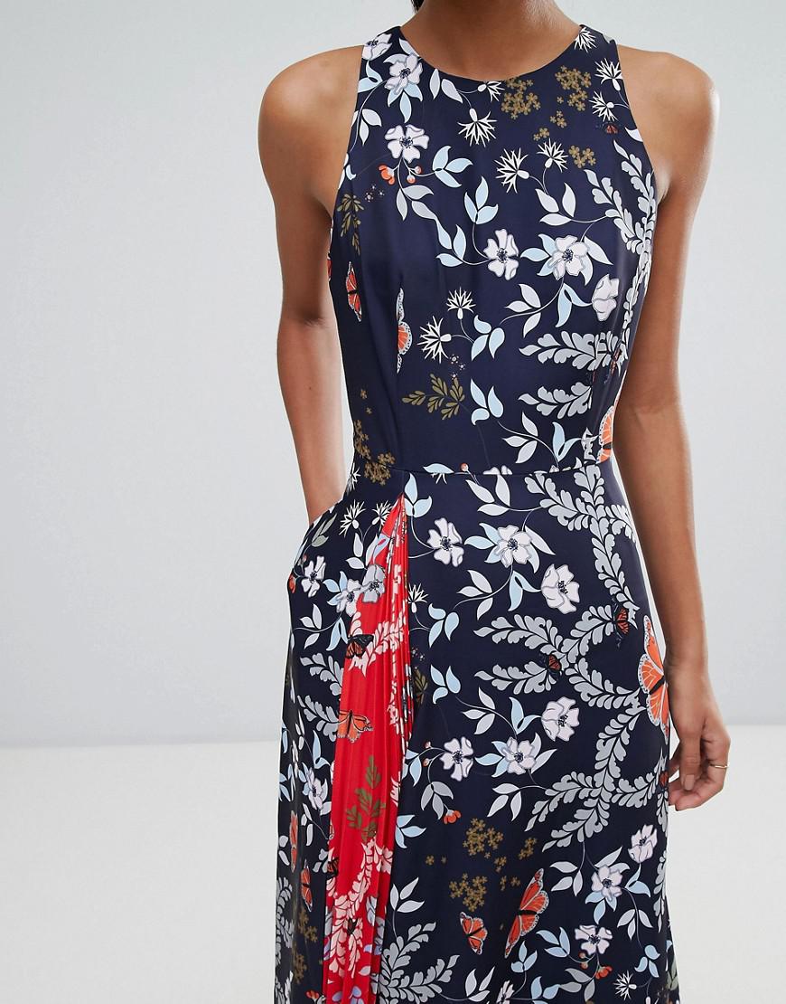 Ted Baker Kyoto Gardens Maxi Dress in Blue | Lyst