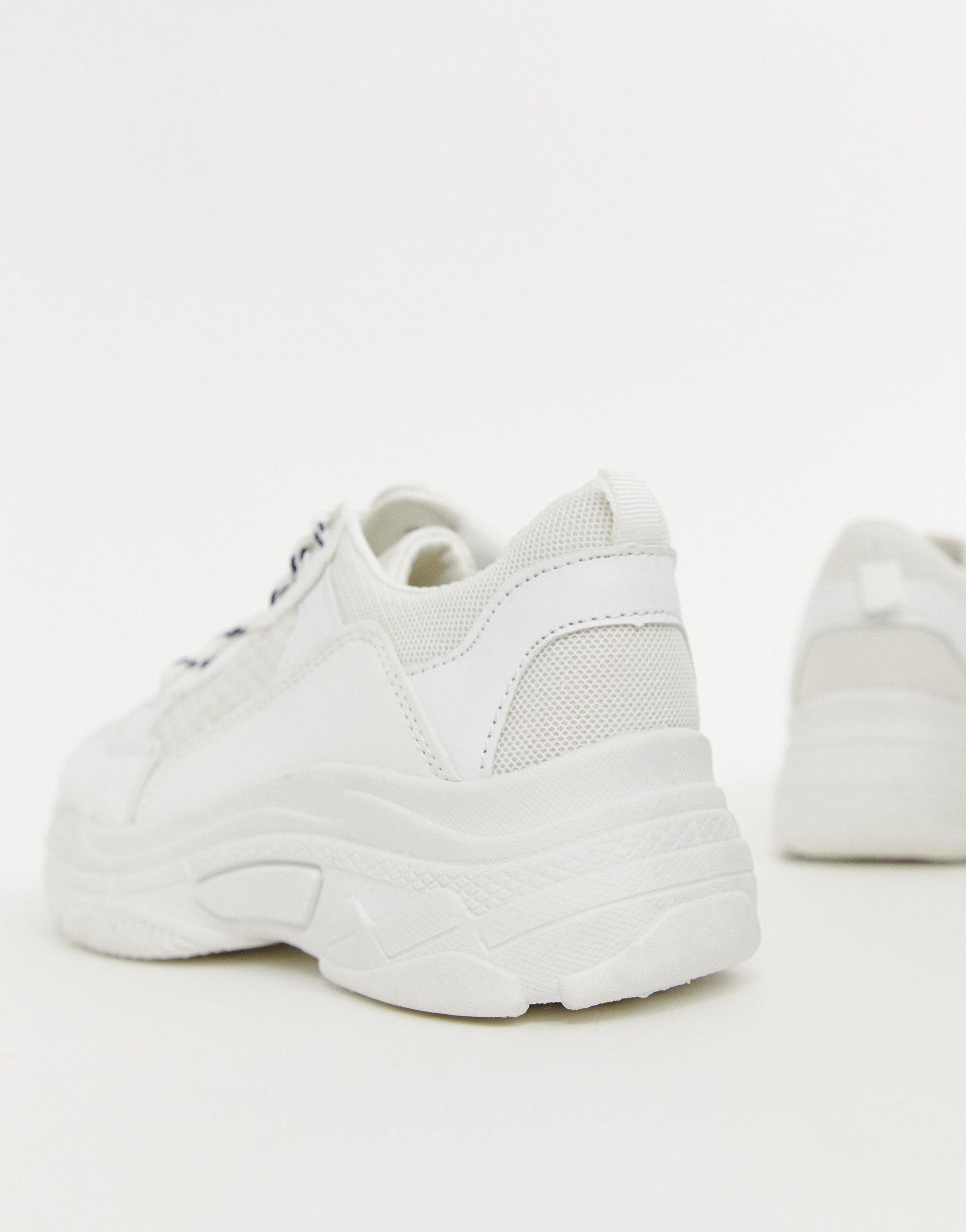 Public desire fiyah white chunky sneakers Clearance