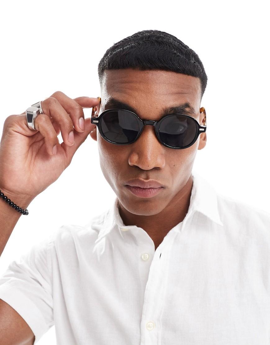 Gafas redondas negras hombre hotsell