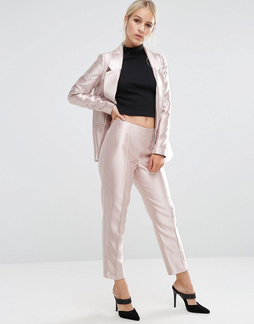 Pink metallic shop blazer