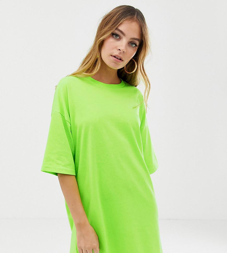 neon t shirt dress
