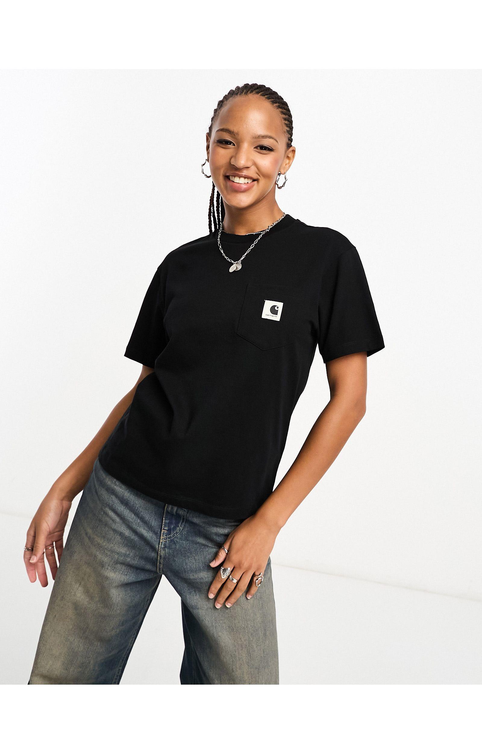 Camiseta negra con bolsillo de Carhartt de color Negro Lyst