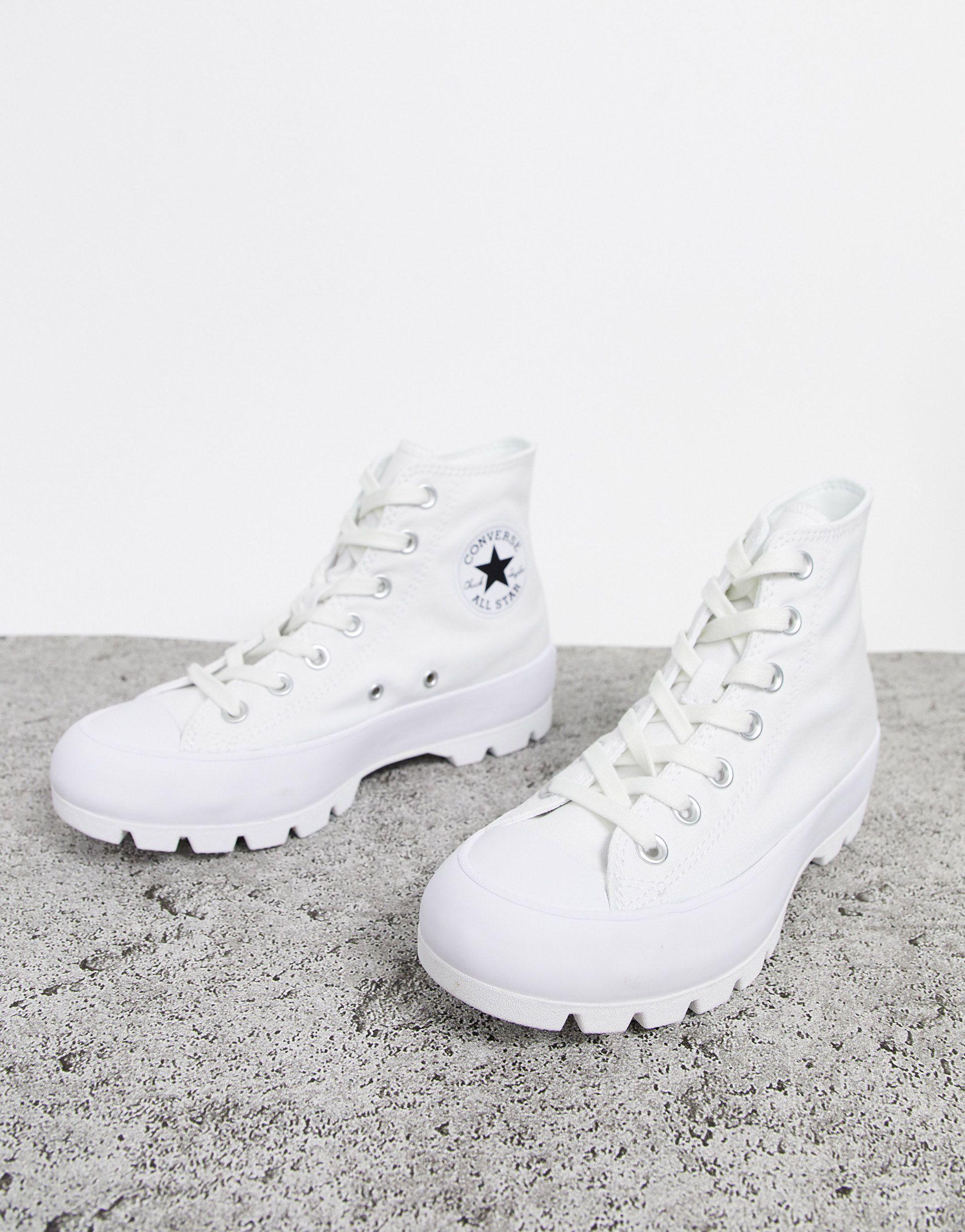 converse chunky sole white