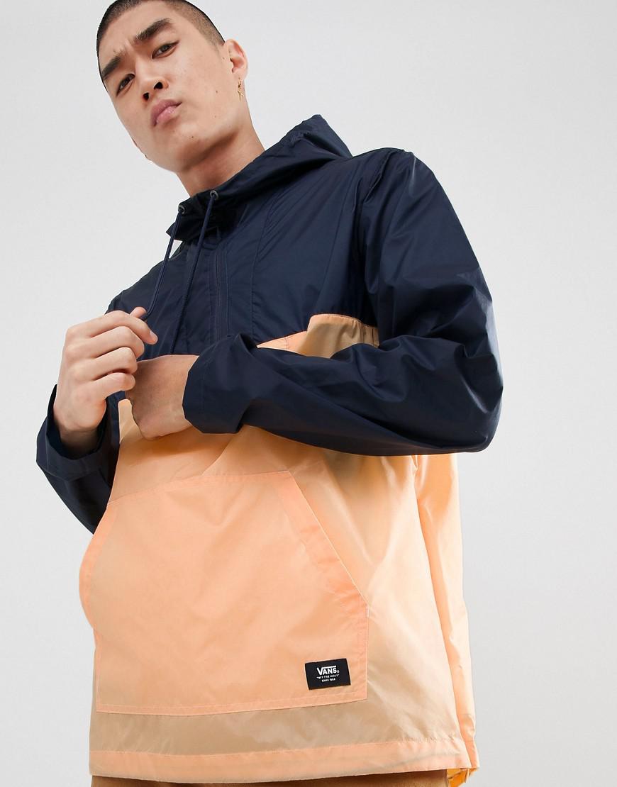 vans windbreaker navy