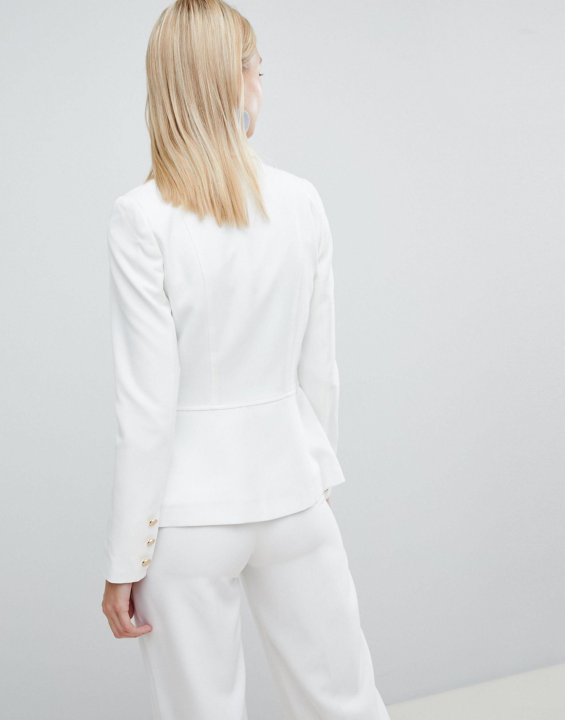 lipsy white blazer