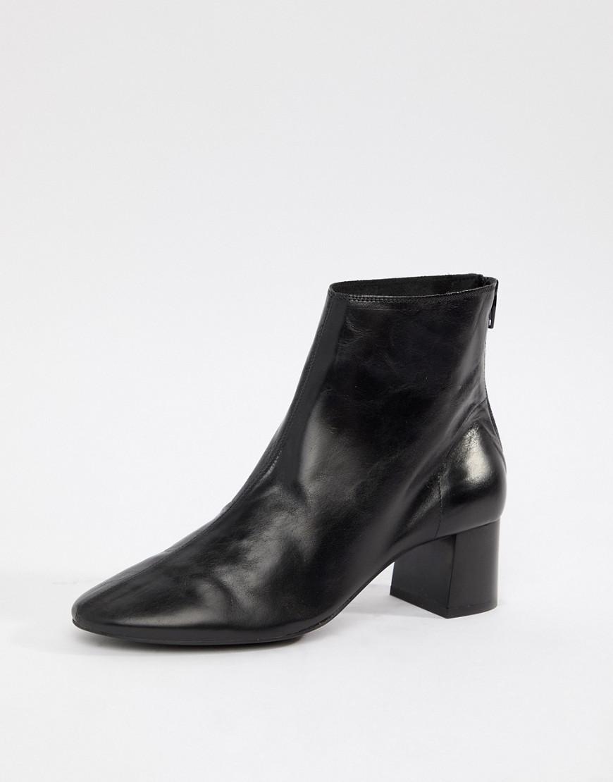 mango basic leather boot