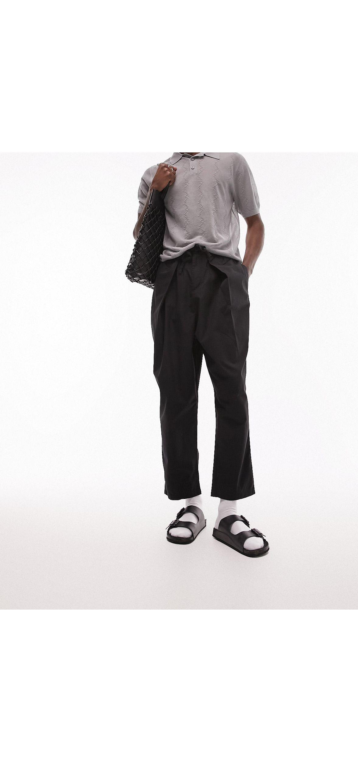 Topman pleated trousers clearance