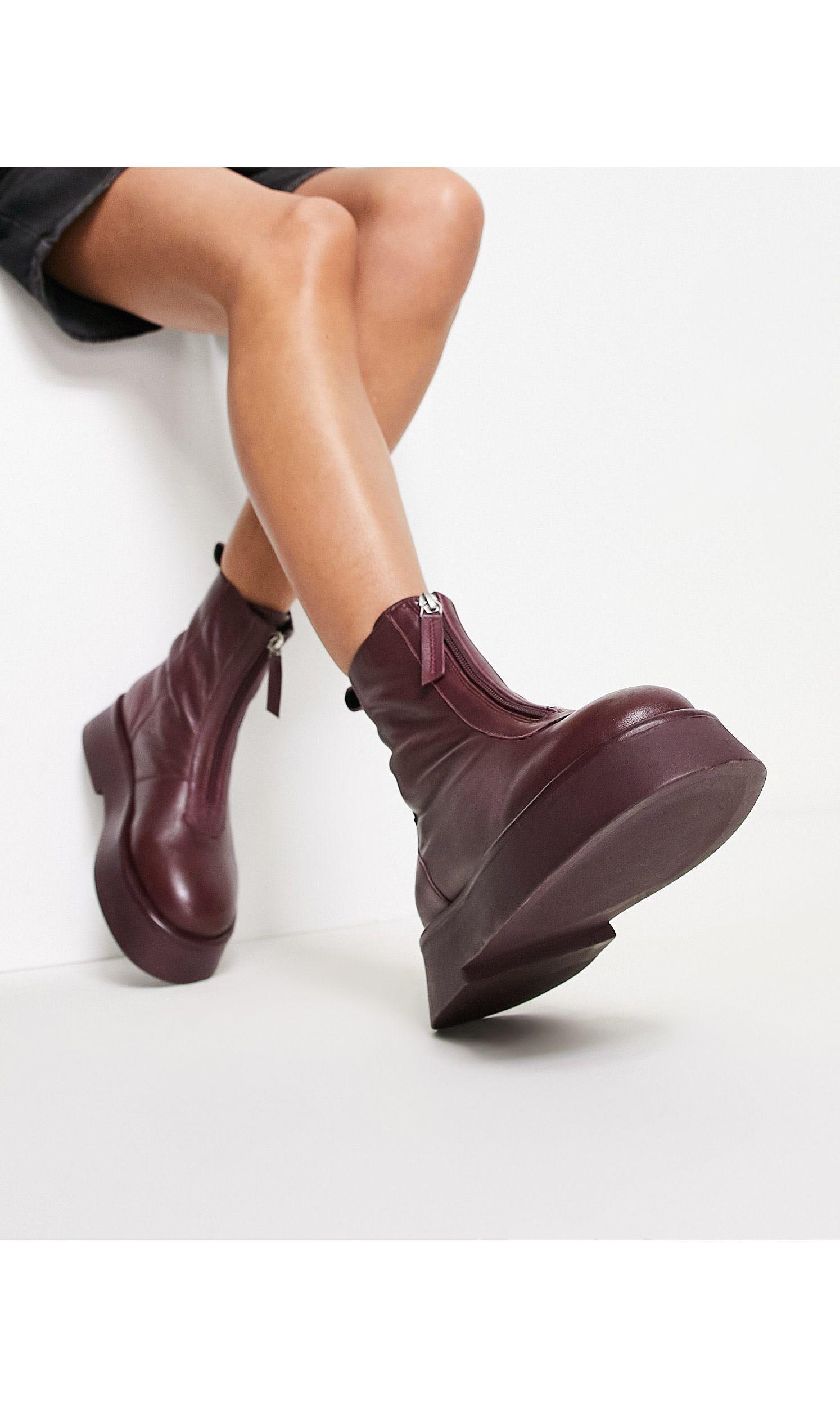 asos red boots
