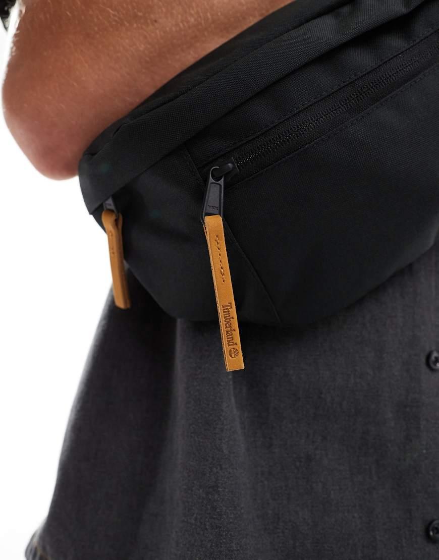Timberland Zip Pocket Logo Bum Bag in Black for Men Lyst UK