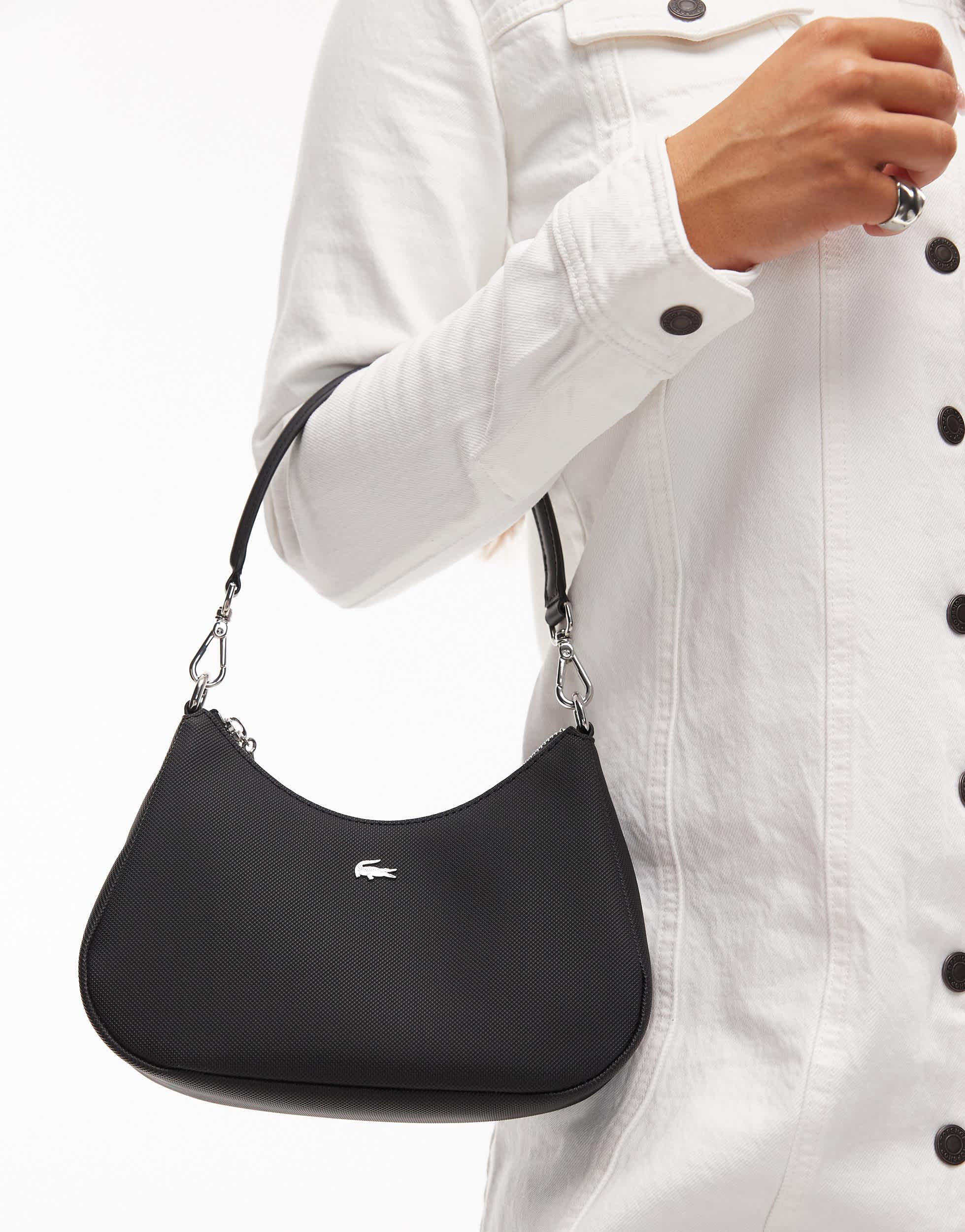 【LACOSTE】ANNA Hobo Cross Bag_NF4642A (BLACK)〜クロスバッグ LACOSTE】ANNA Hobo Cross Bag_NF4642A (BLACK)〜クロスバッグ