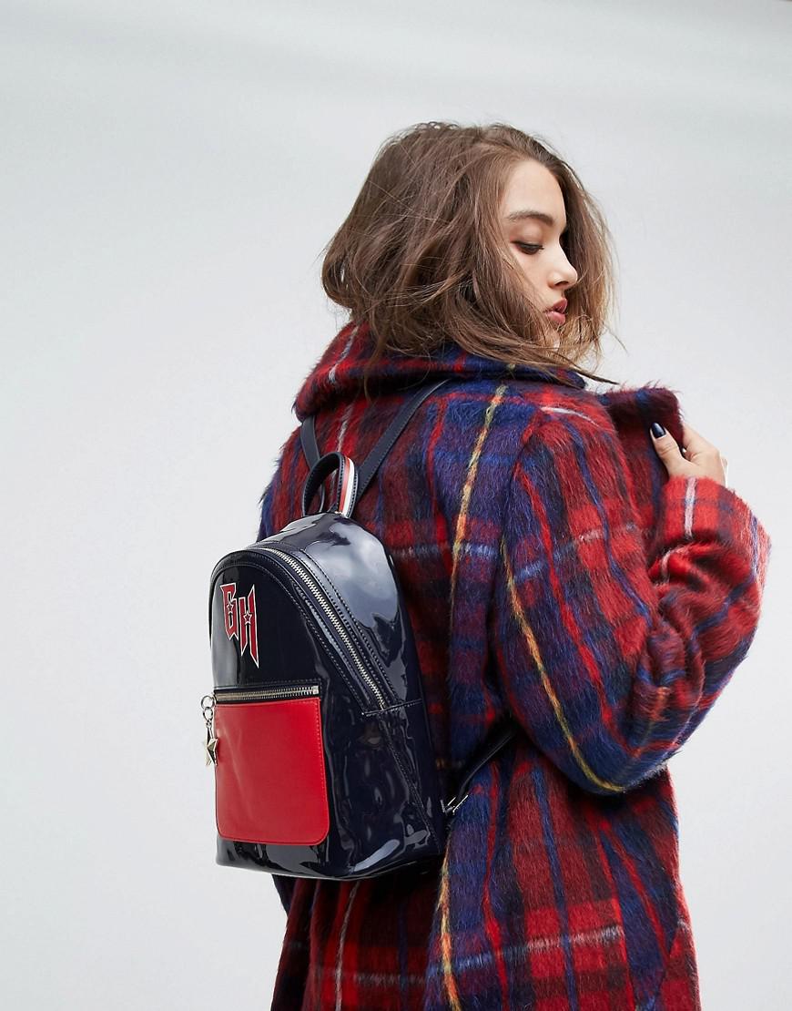 tommy hilfiger red mini backpack