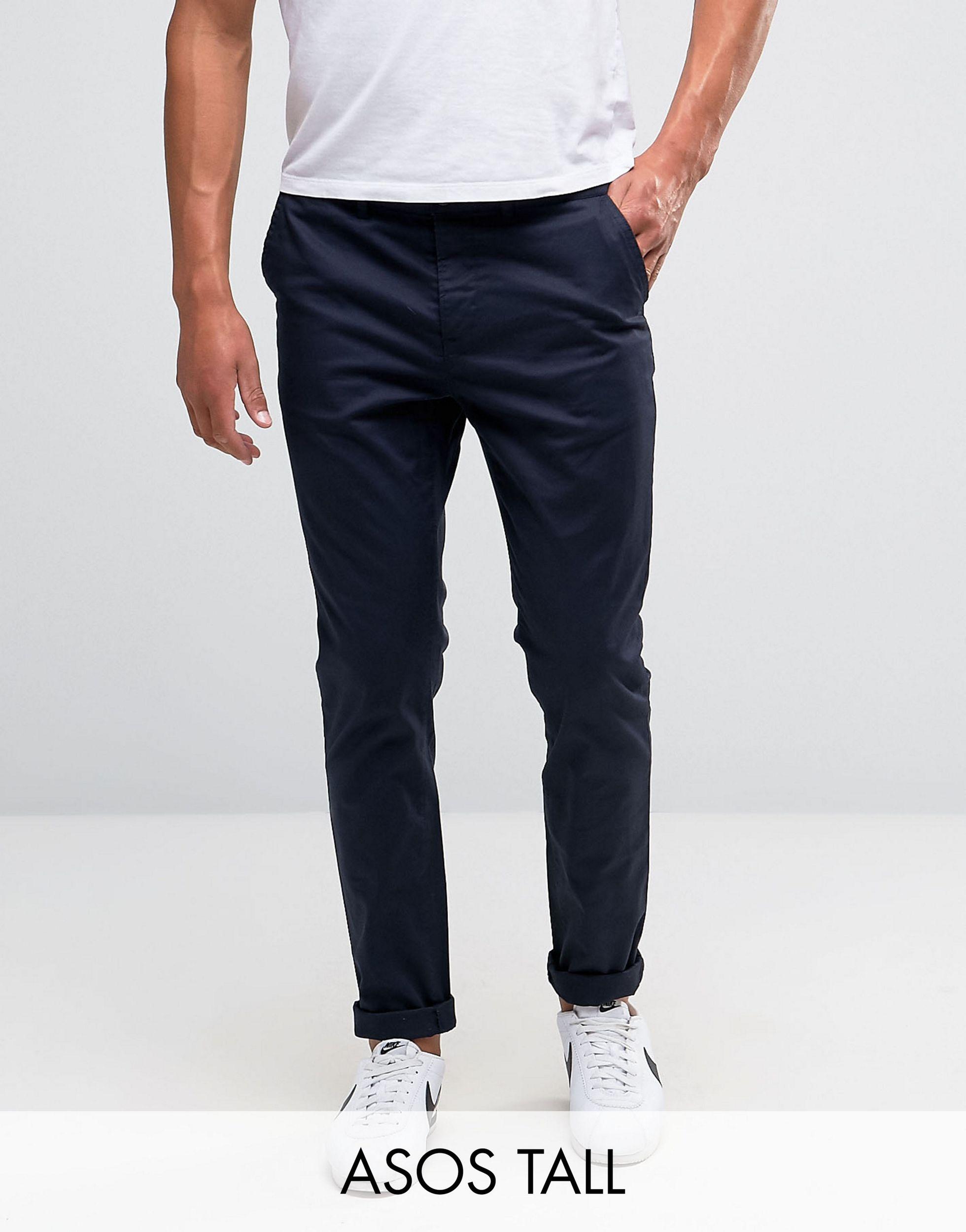 navy blue skinny chinos