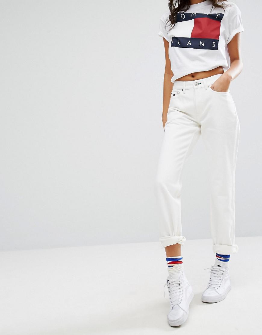 white tommy jeans