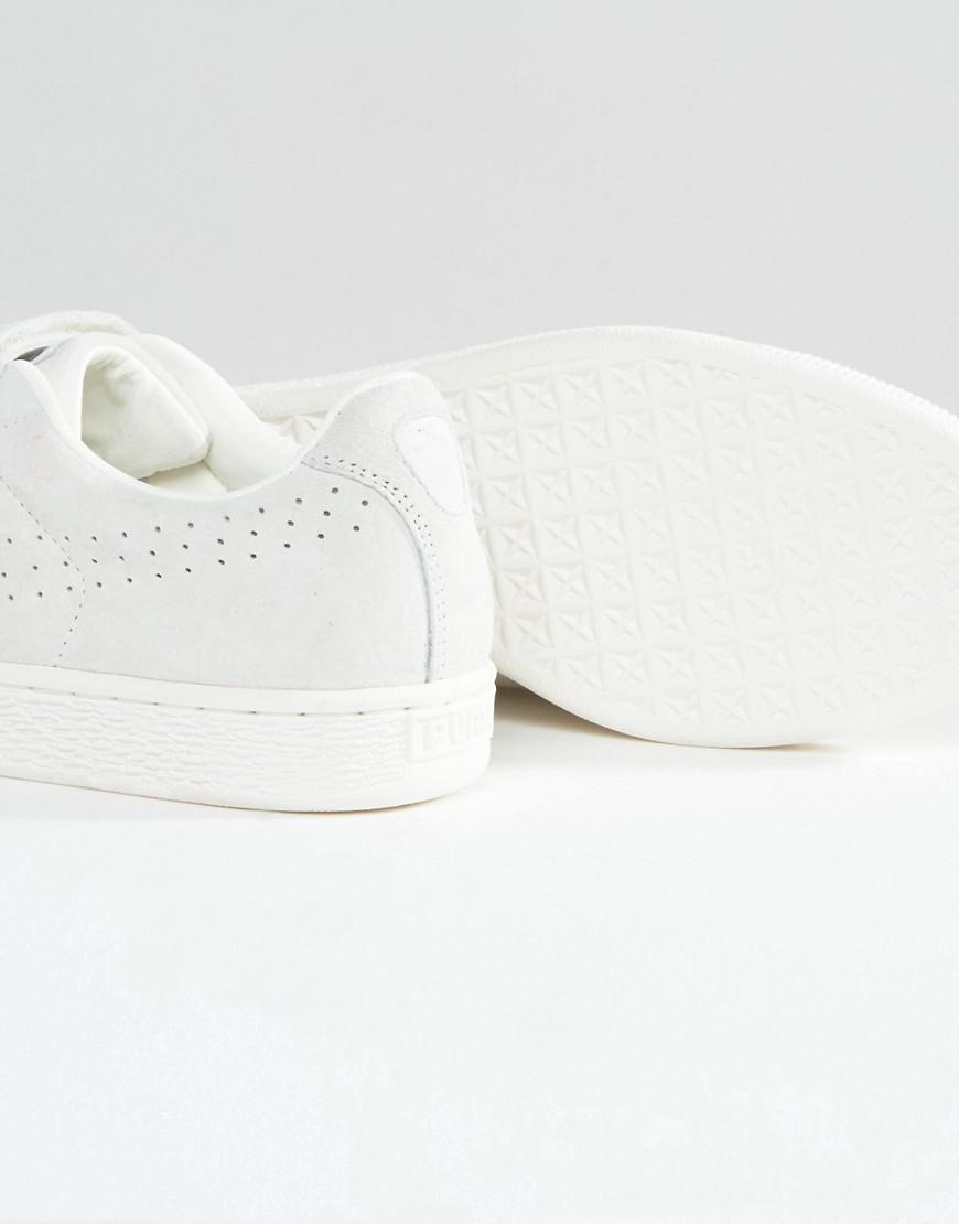 PUMA Leather Basket Velcro Soft Premium Sneakers In White 36318502 for Men  | Lyst