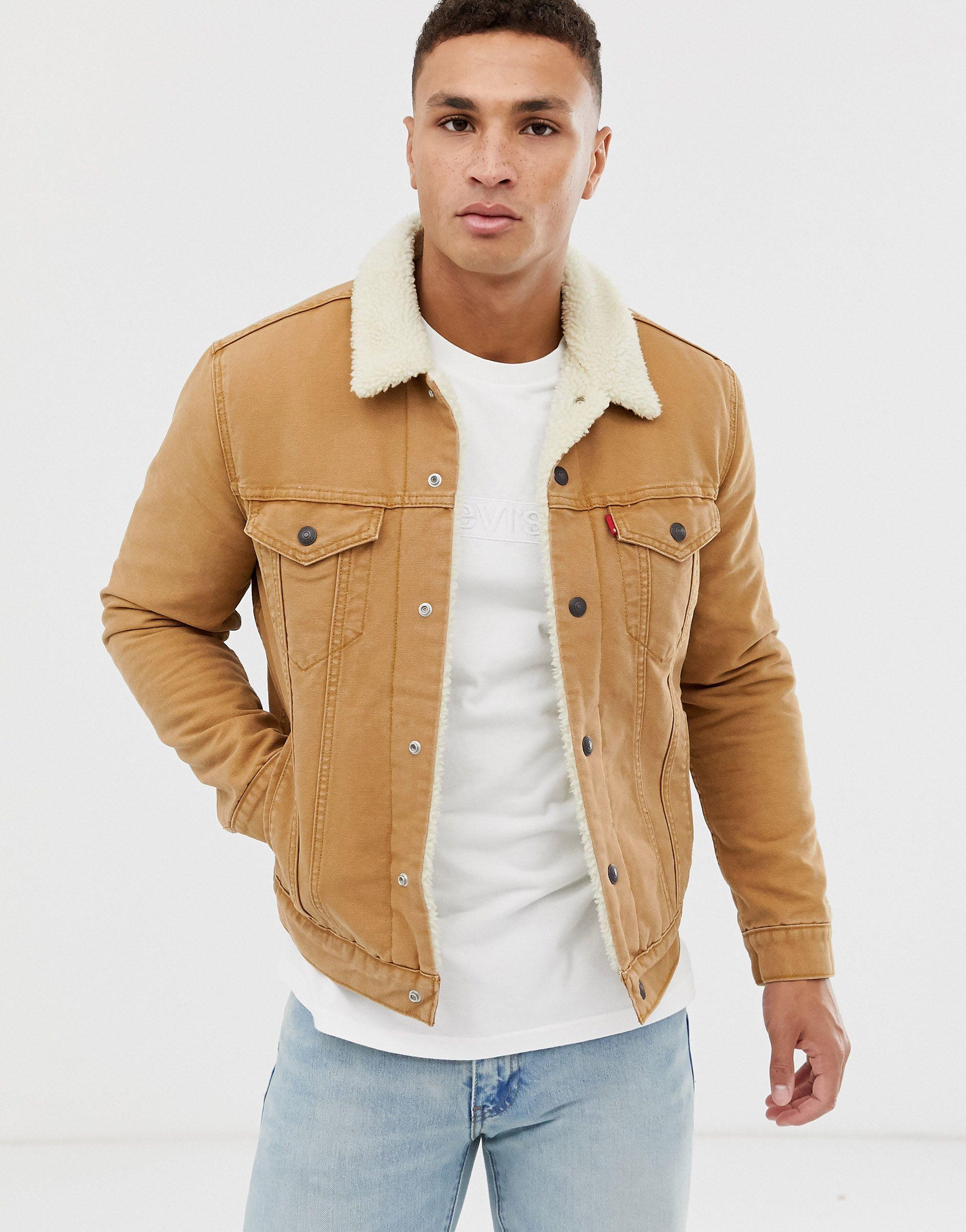 lined trucker jacket