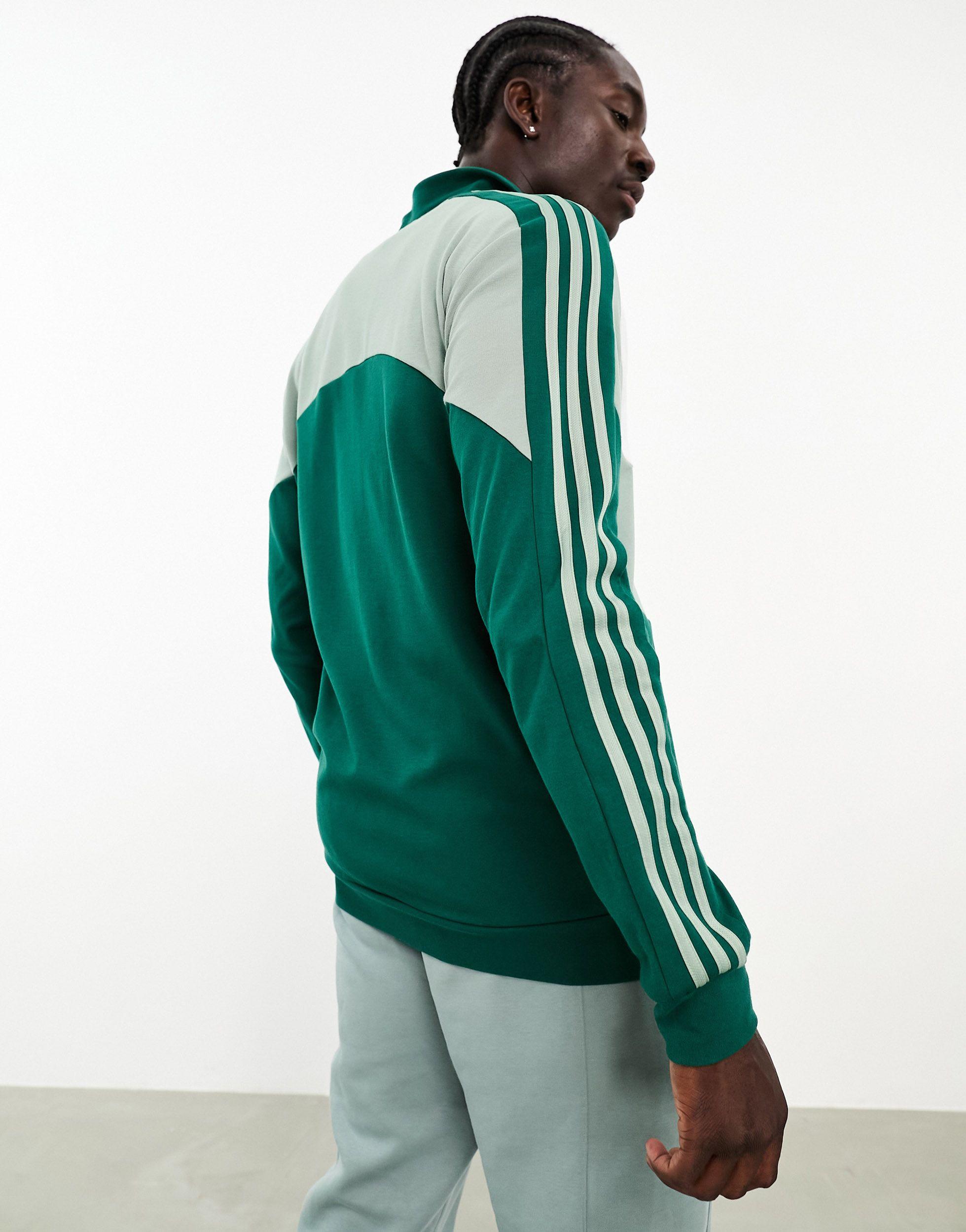 Adidas - sportswear - survêtement effet color block - et blanc adidas  Originals pour homme en coloris Vert | Lyst