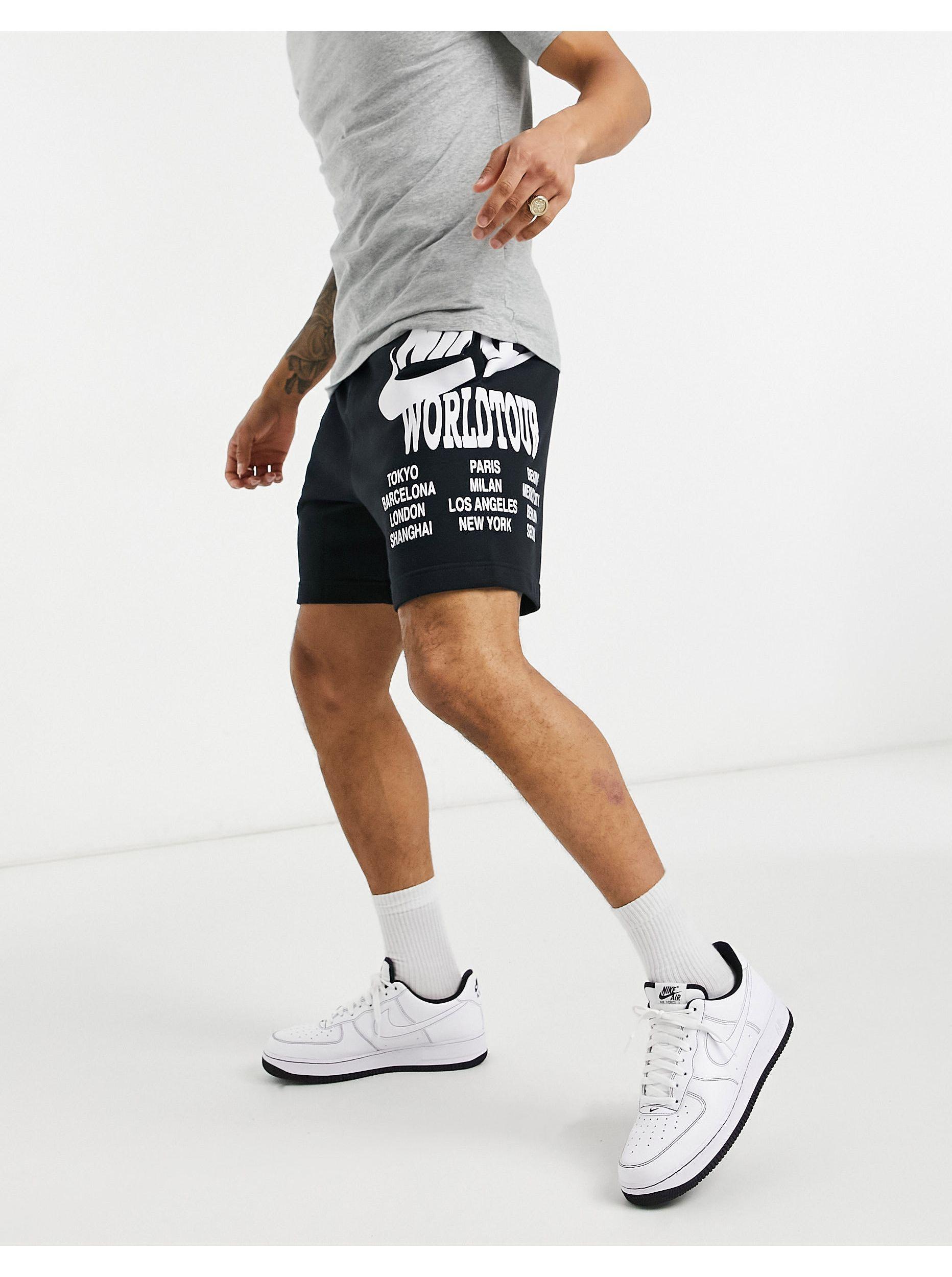 Nike Katoen World Tour Pack - Short Met Grafische Print in het 