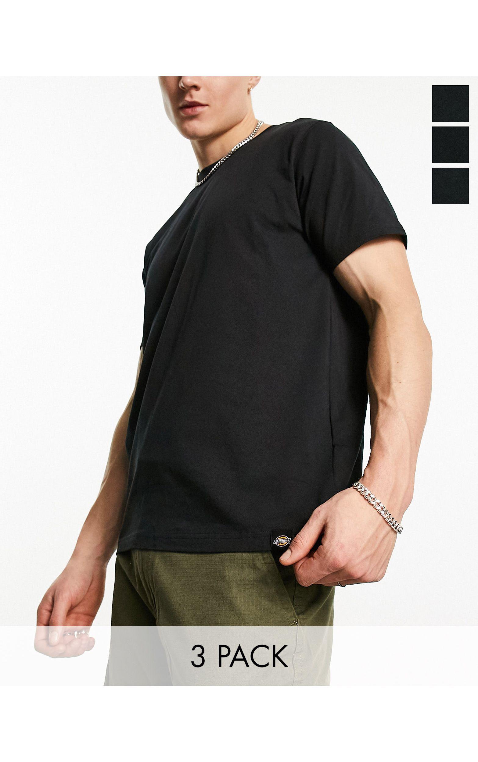 Dickies 3 Pack Multipack T-shirts in Black for Men | Lyst