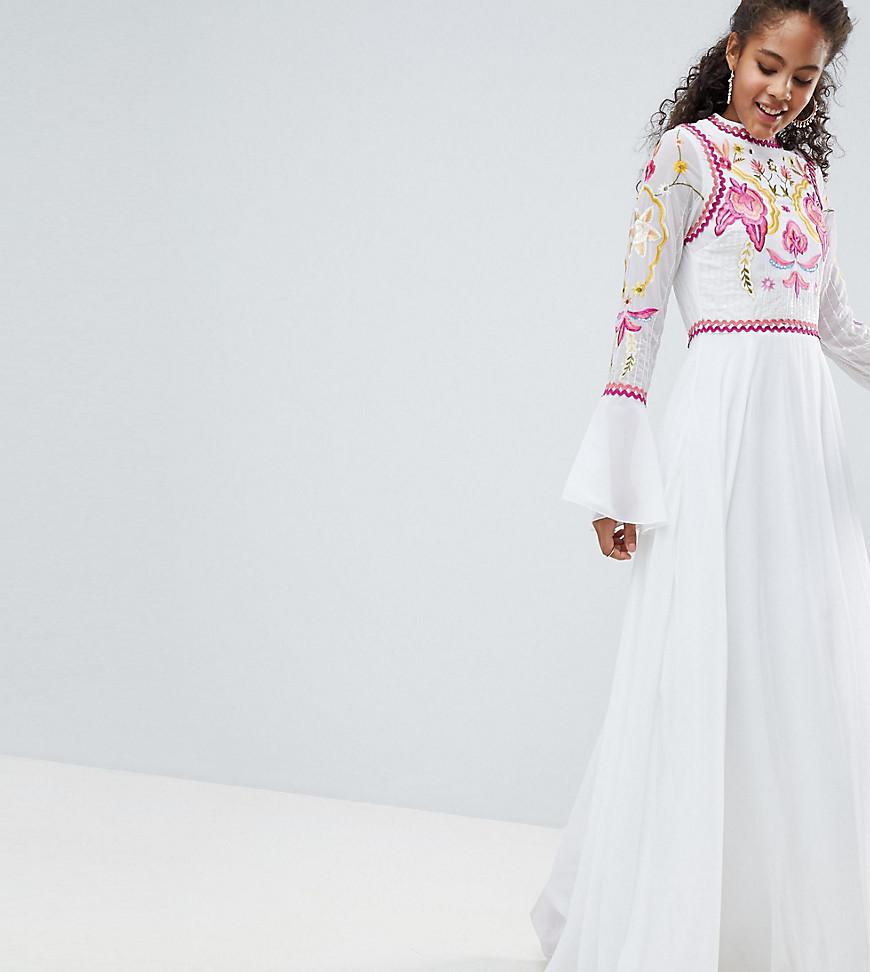 frock and frill white dress