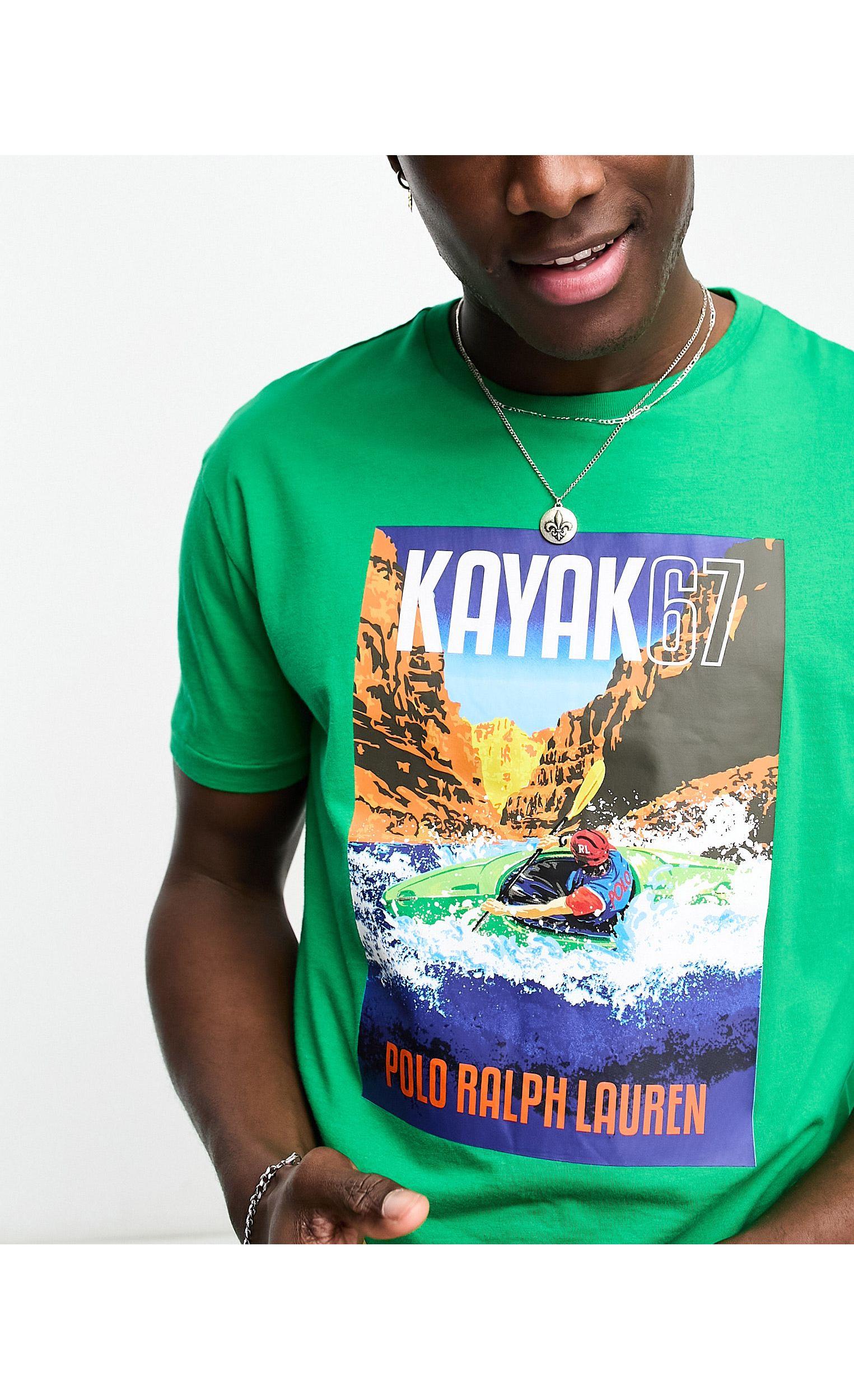 Polo Ralph Lauren Kayak Print T-shirt Classic Fit in Green for Men | Lyst