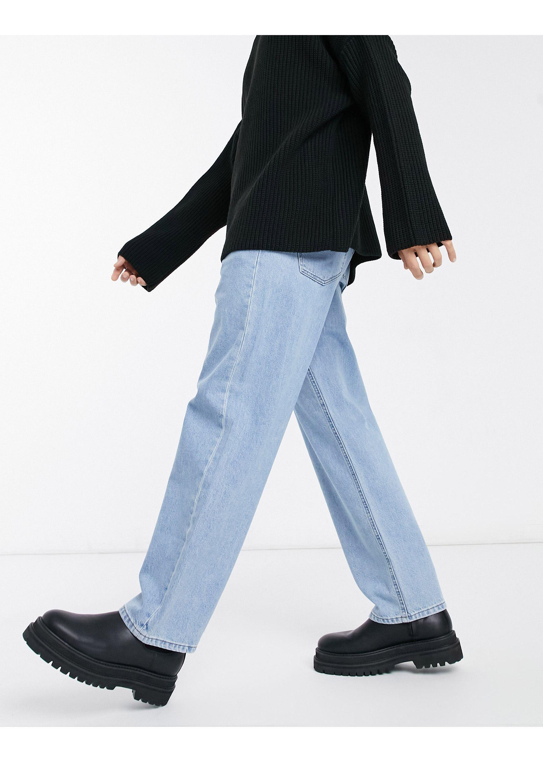ASOS Denim baggy Jeans in Light Wash 