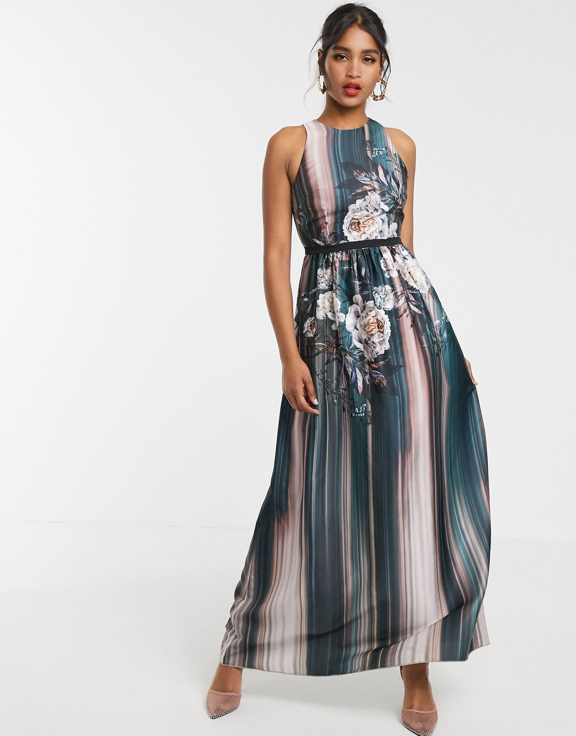 little mistress ombre stripe dress